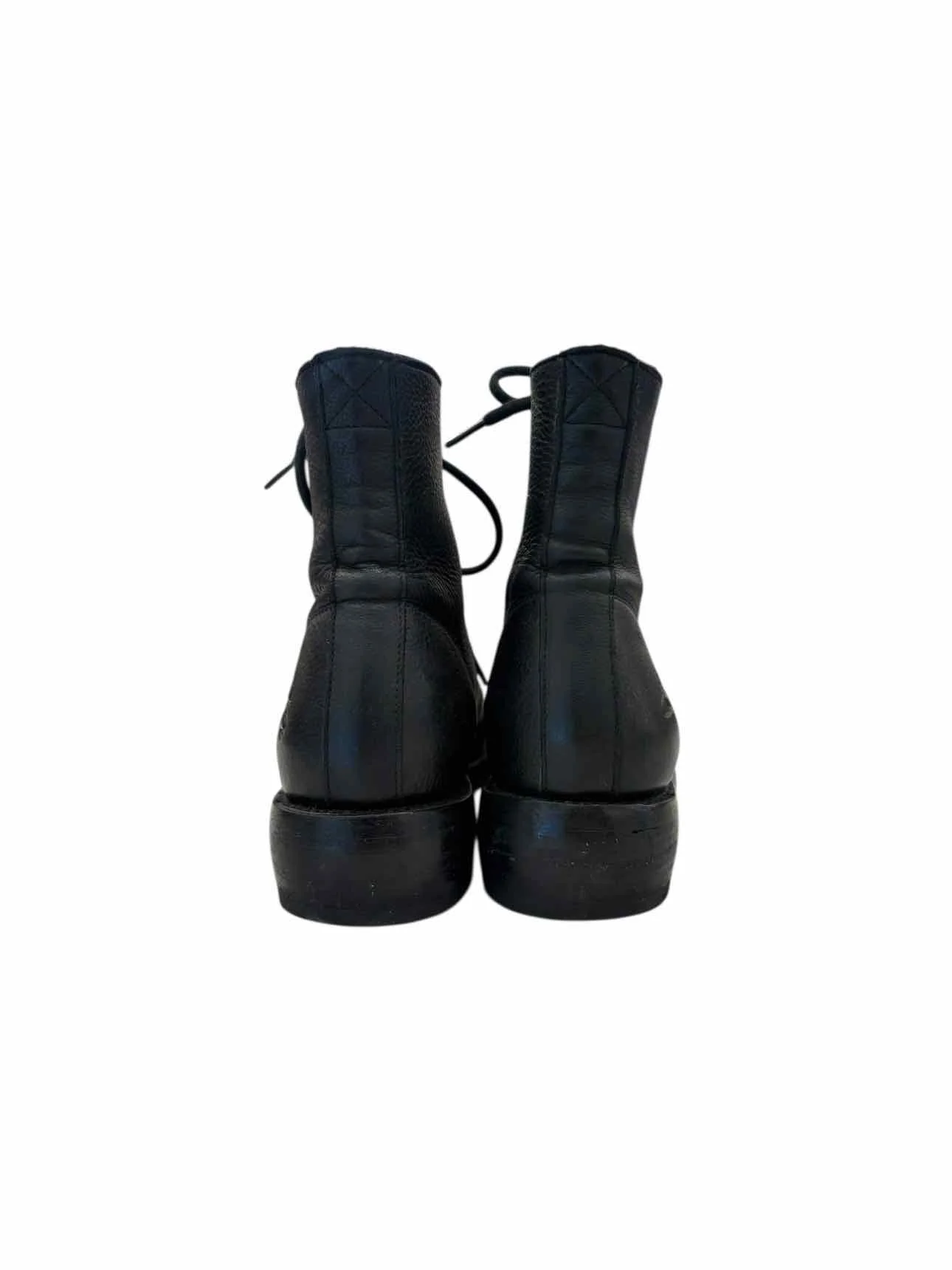 Fluevog Size 9 Ricard Leather Lace-up Ankle Boots - Image 4