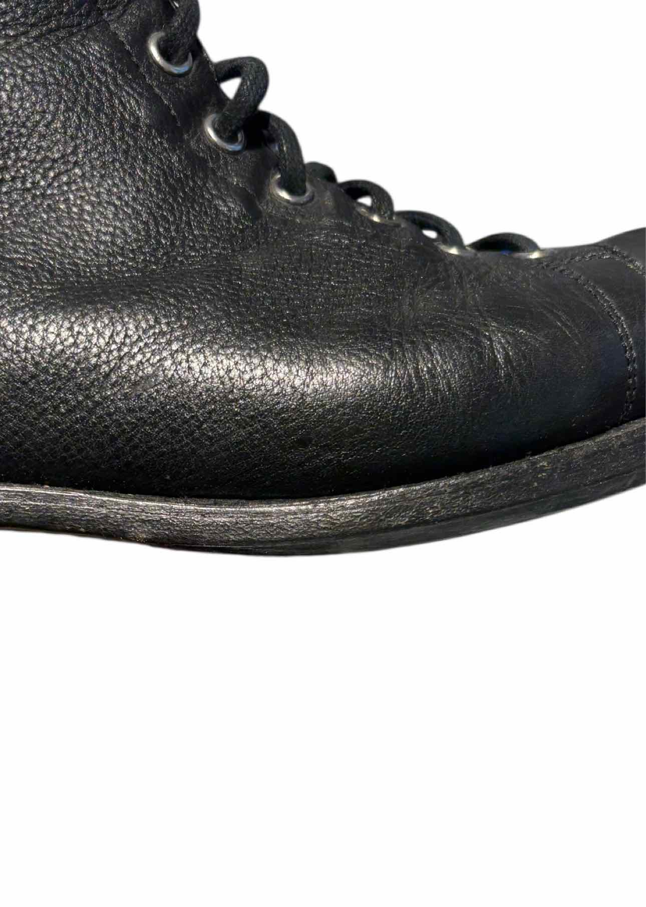 Fluevog Size 9 Ricard Leather Lace-up Ankle Boots - Image 8