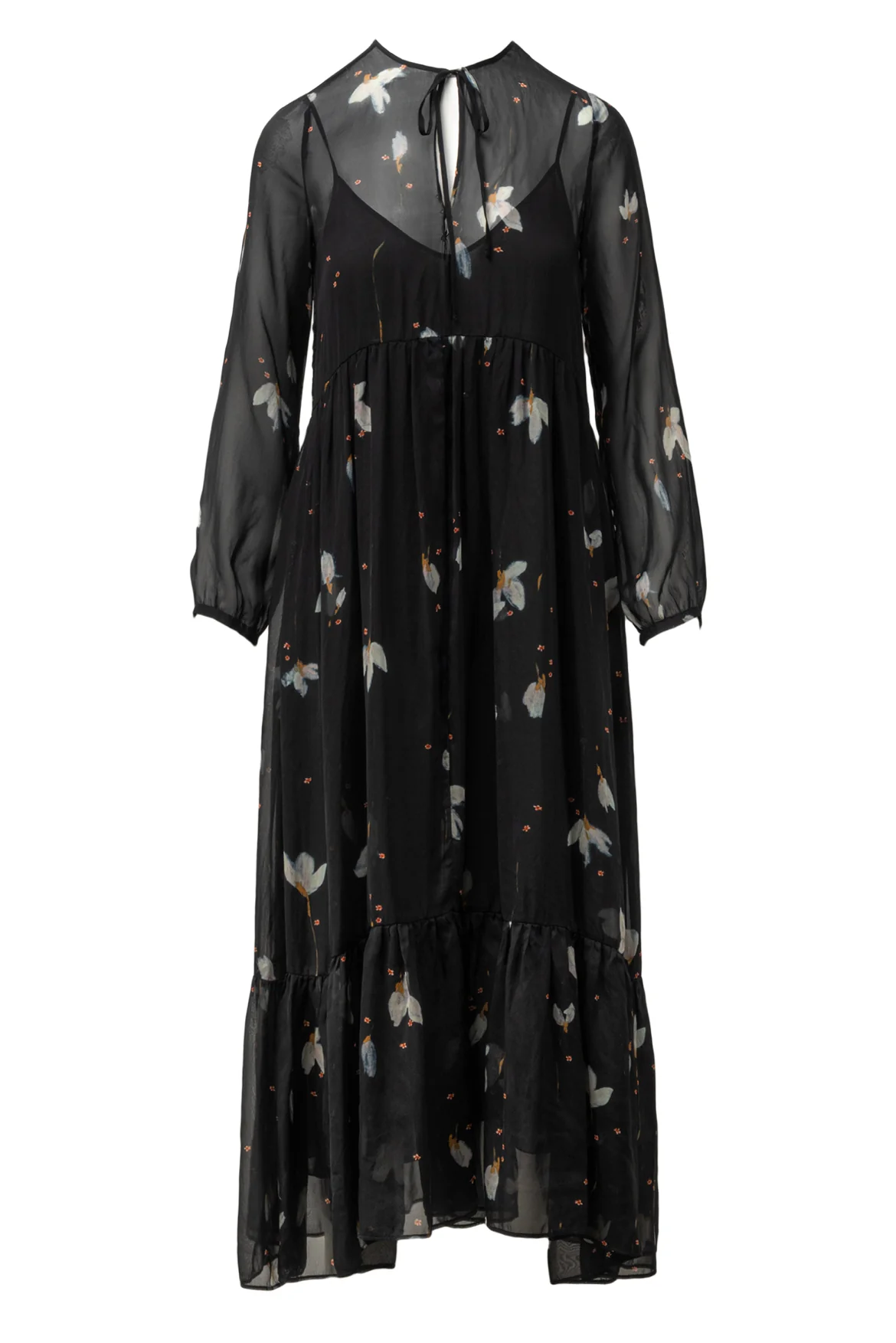 Forte_Forte Size 0 Silk Floral Maxi Dress