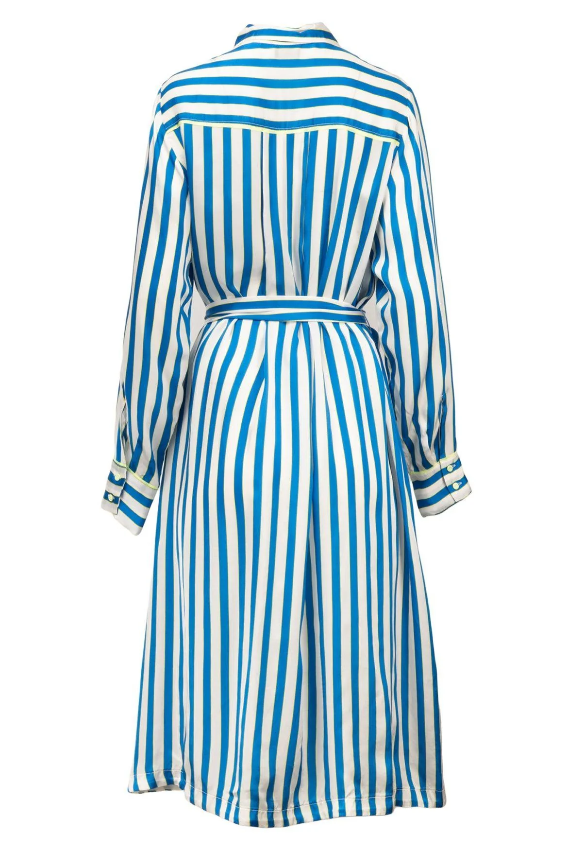 Forte_Forte Size 2 Striped Long Sleeve Button-Up Dress - Image 2
