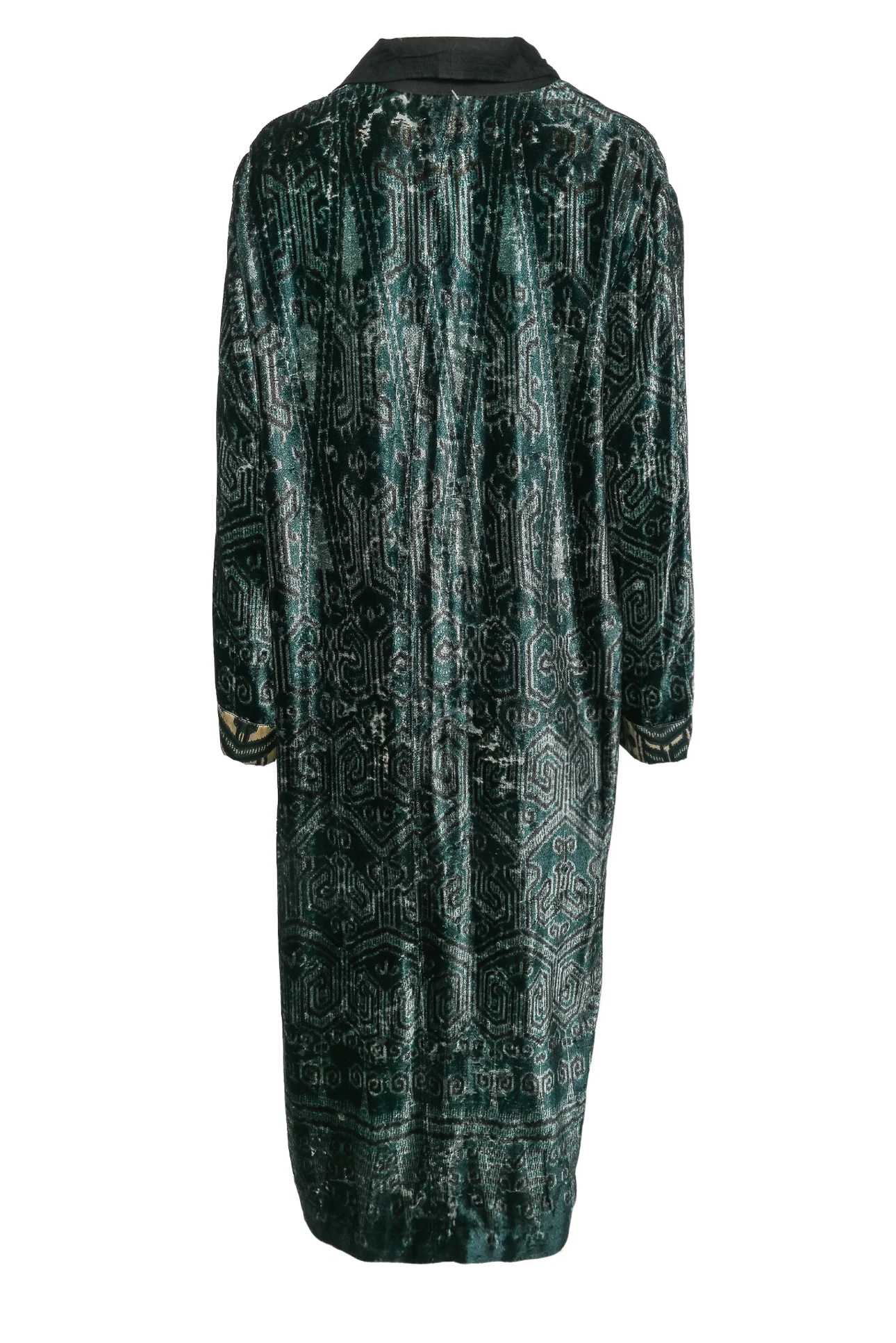 Forte_Forte Size 2 Velvet Printed Dustcoat - Image 2
