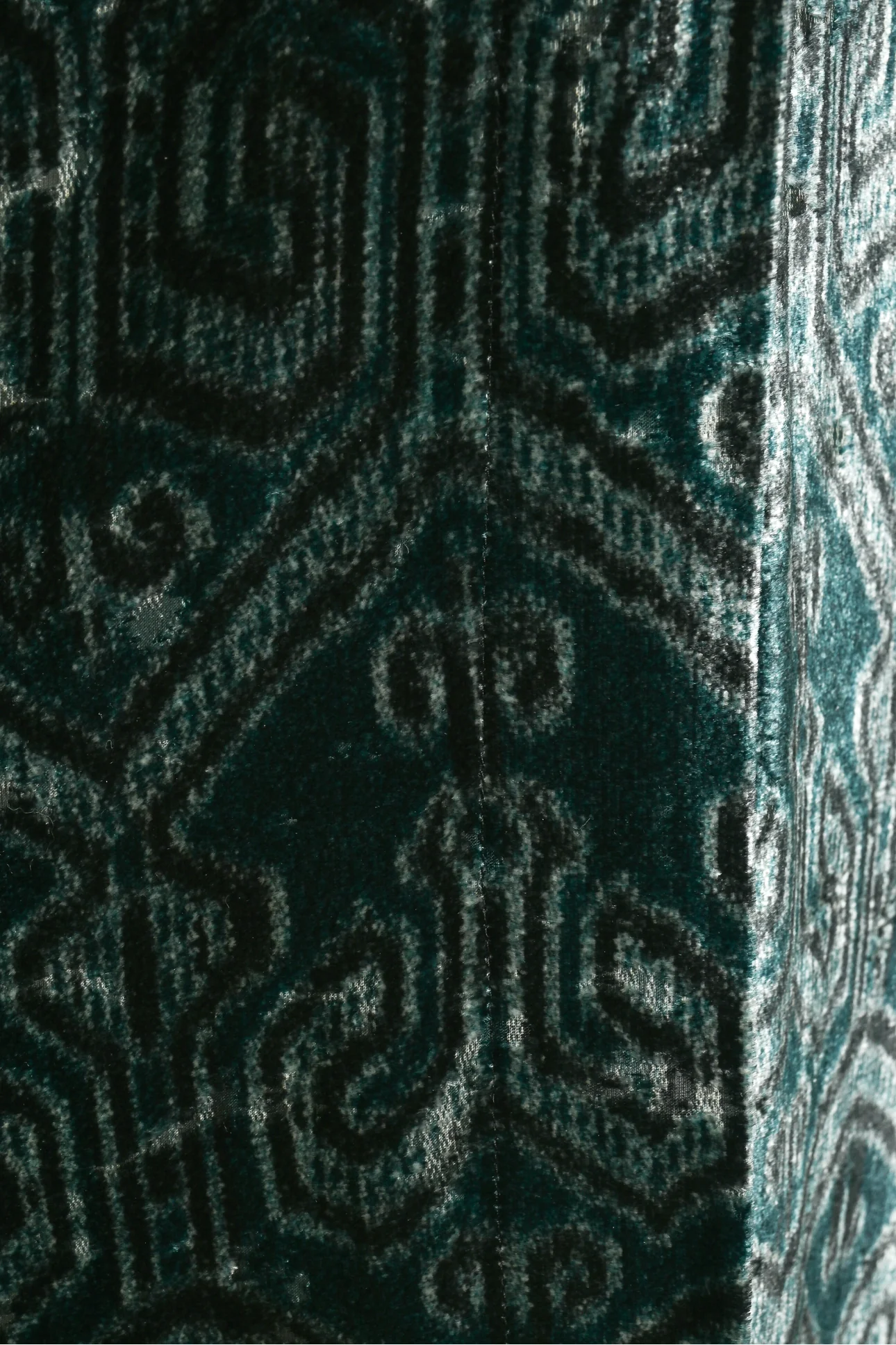Forte_Forte Size 2 Velvet Printed Dustcoat - Image 3