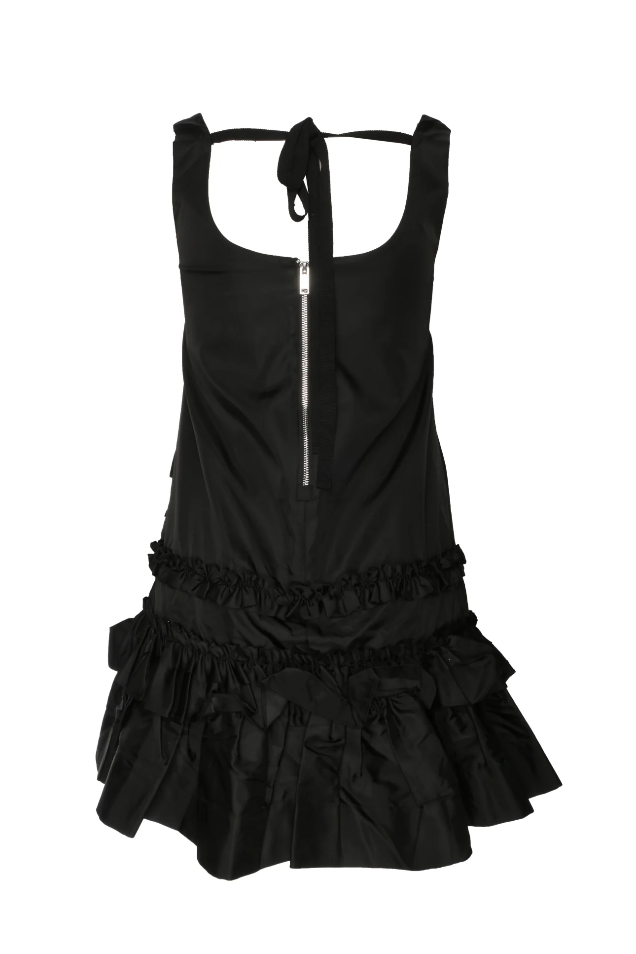 Ganni Size 0 Duchesse Satin Mini Dress - Image 2