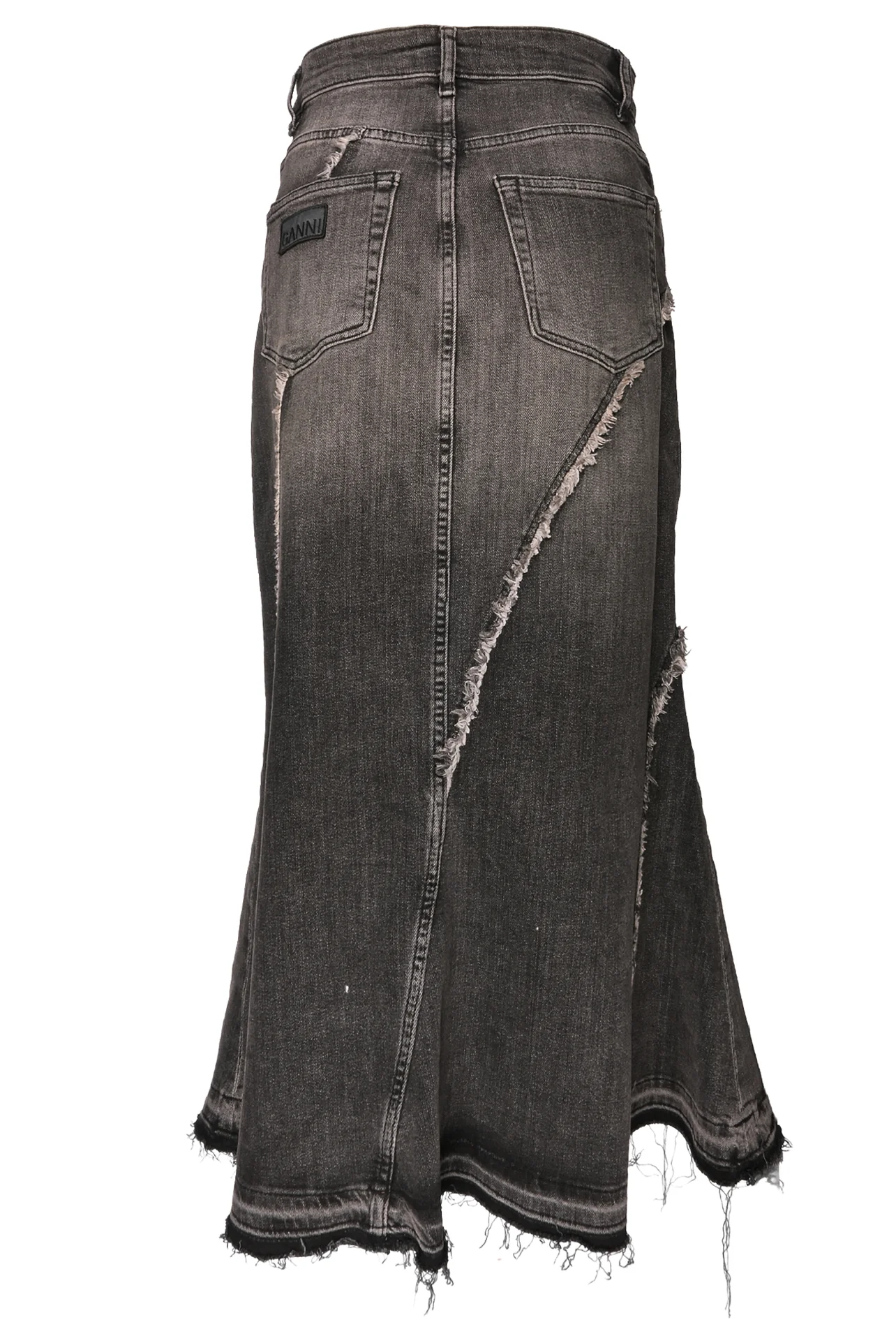 Ganni Size 34 Denim Skirt - Image 2