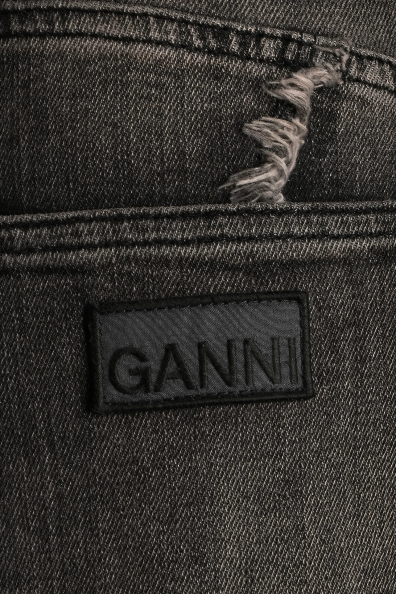 Ganni Size 34 Denim Skirt - Image 4