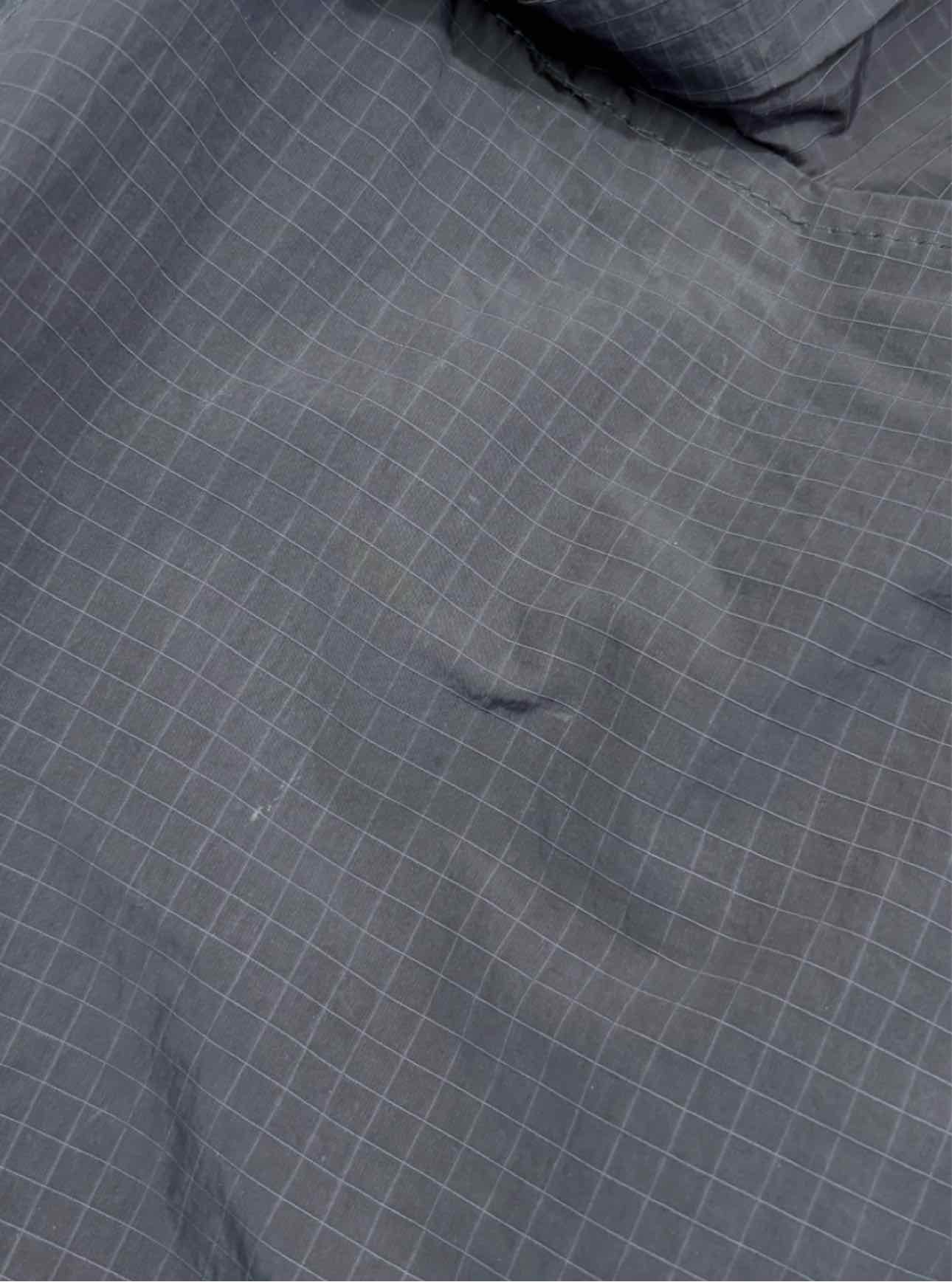 Ganni Size 34 Poly Windowpane Hooded Coat - Image 4