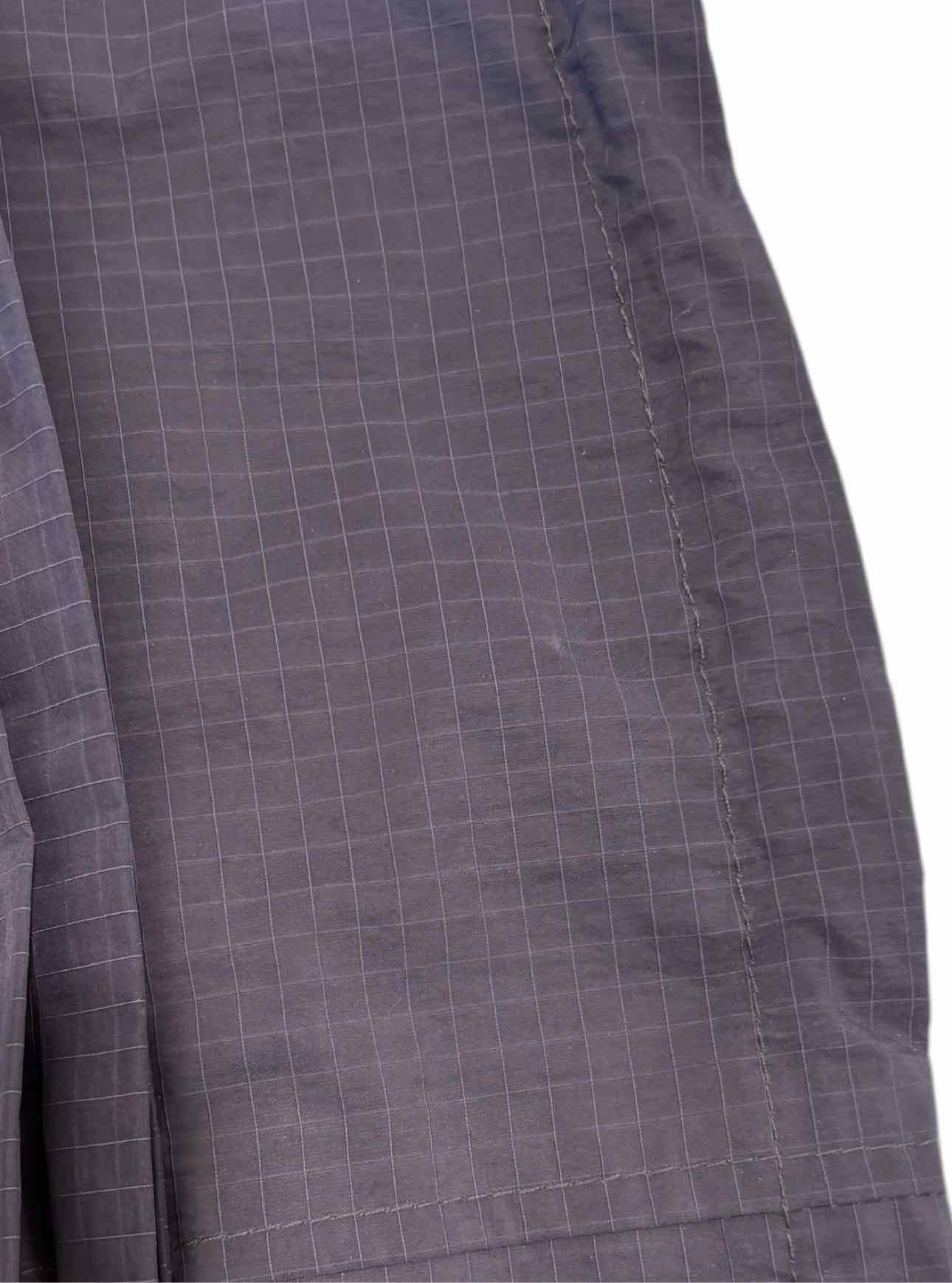 Ganni Size 34 Poly Windowpane Hooded Coat - Image 9