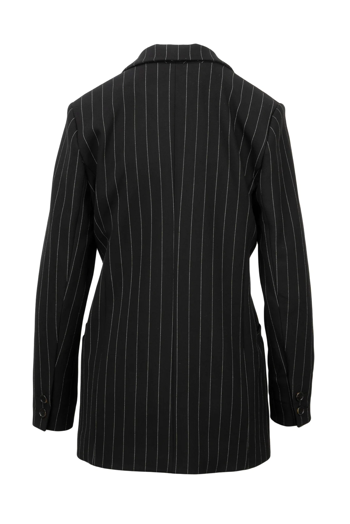 Ganni Size 36 Double Breasted Pinstripe Blazer - Image 2