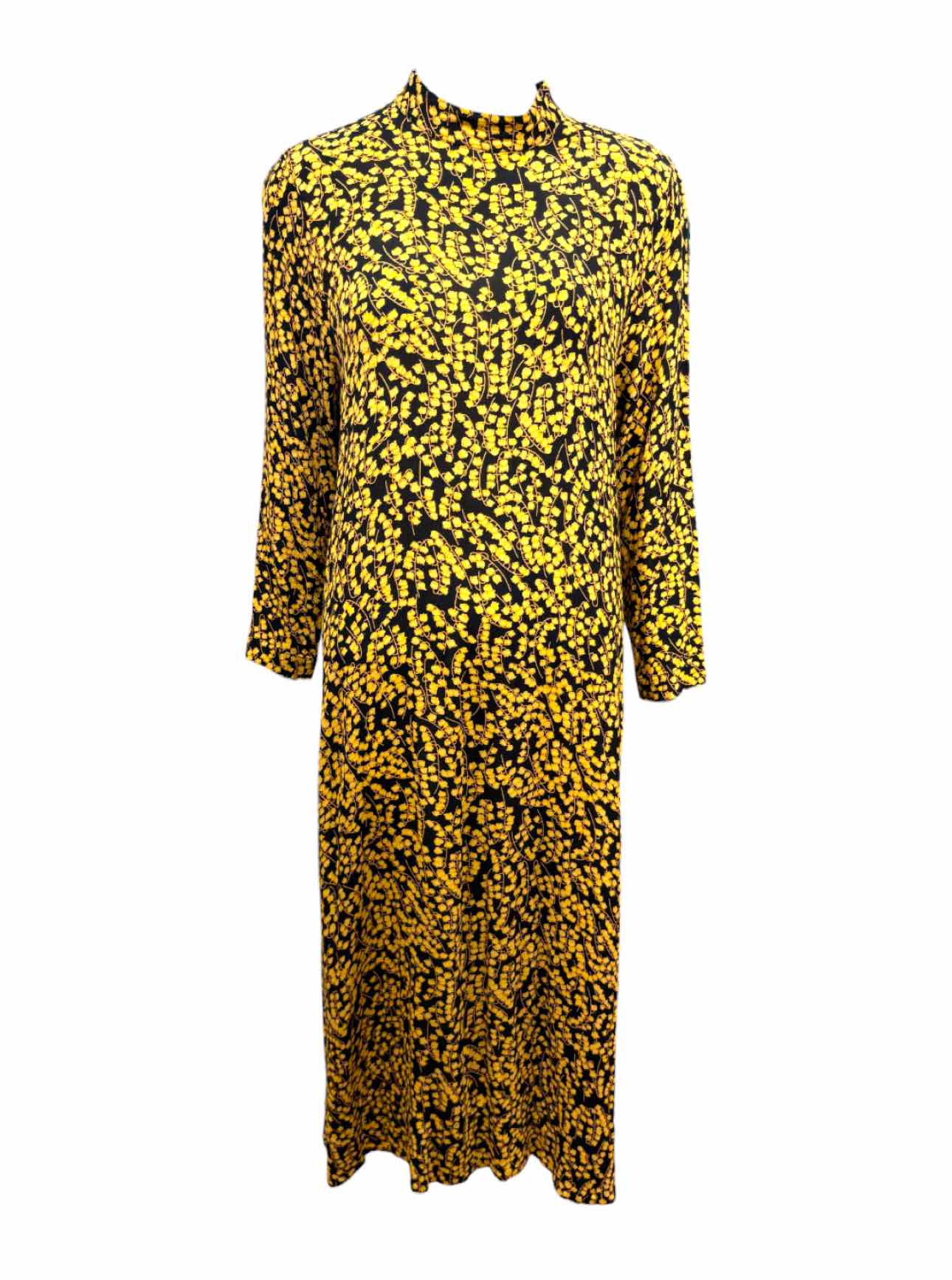 Ganni Size 38 Floral Viscose Dress