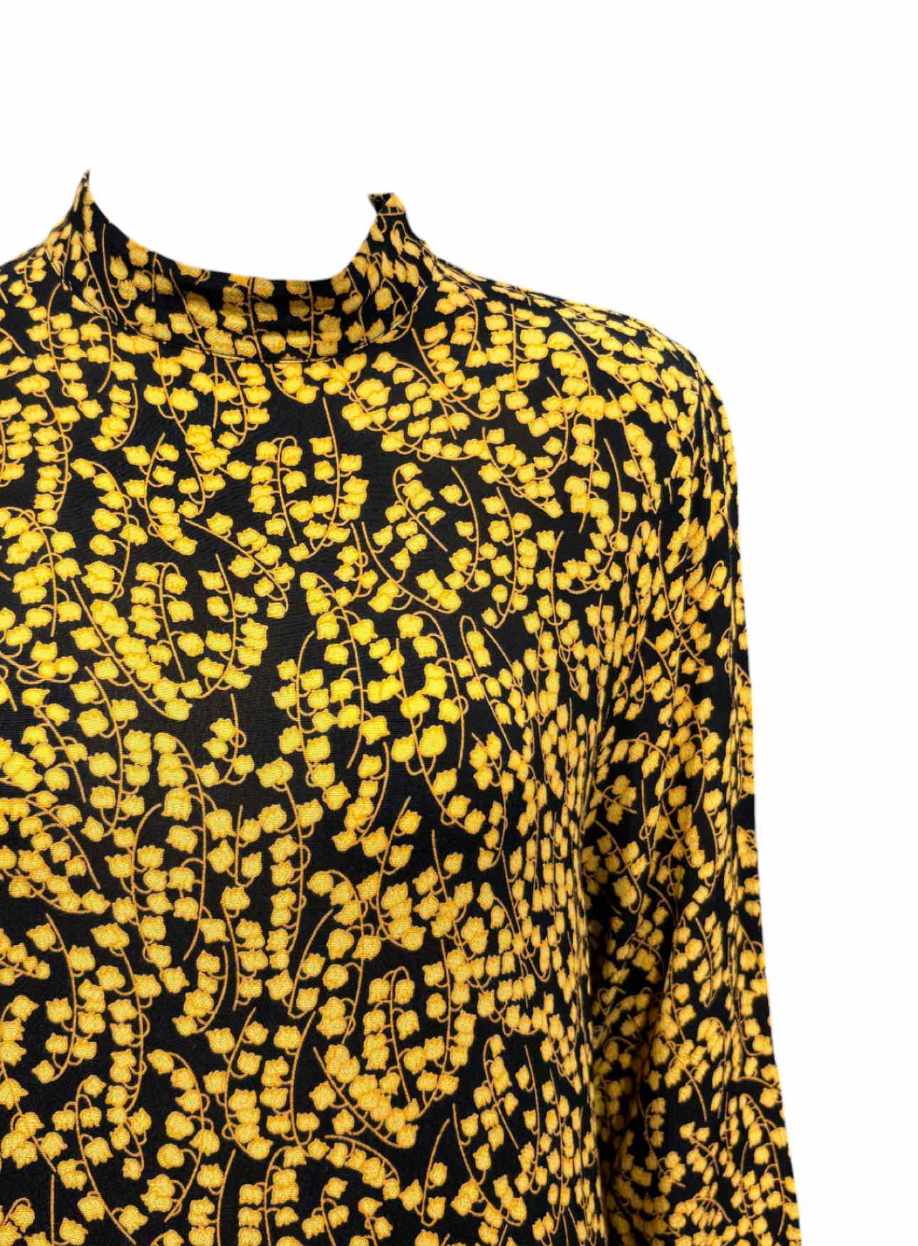 Ganni Size 38 Floral Viscose Dress - Image 3