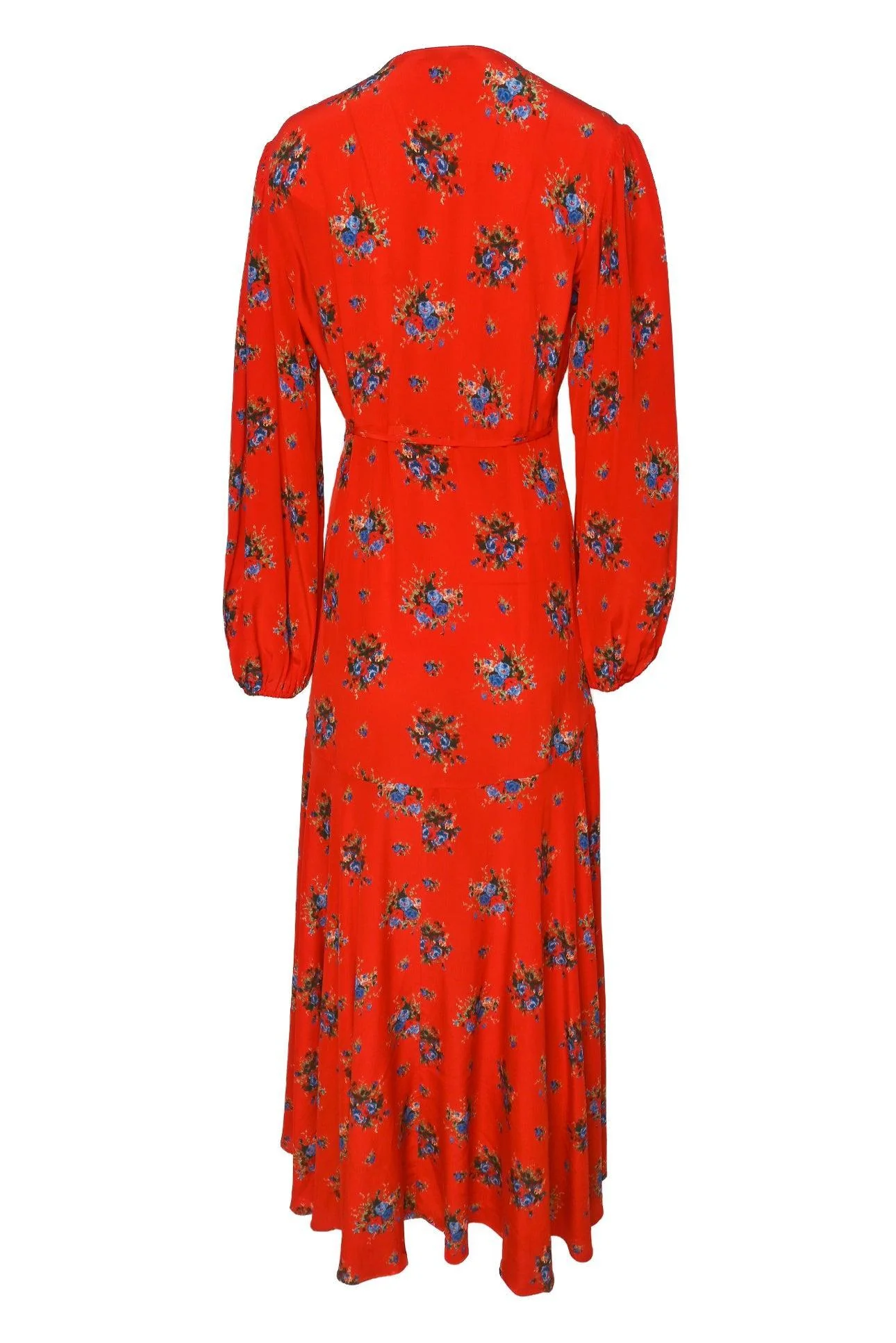 Ganni Size 38 Floral Wrap Maxi Dress - Image 2