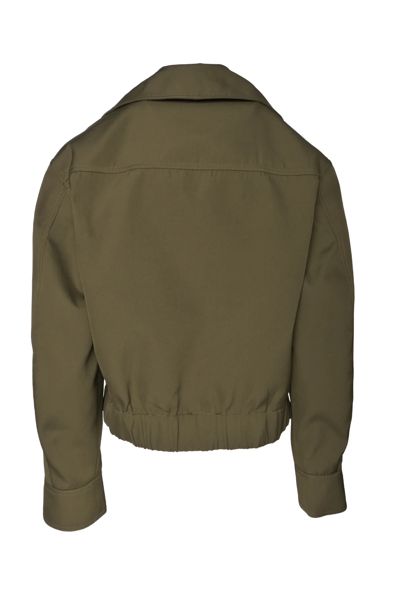 Ganni Size 6 Heavy Twill Wide Collar Short Jacket - Image 2
