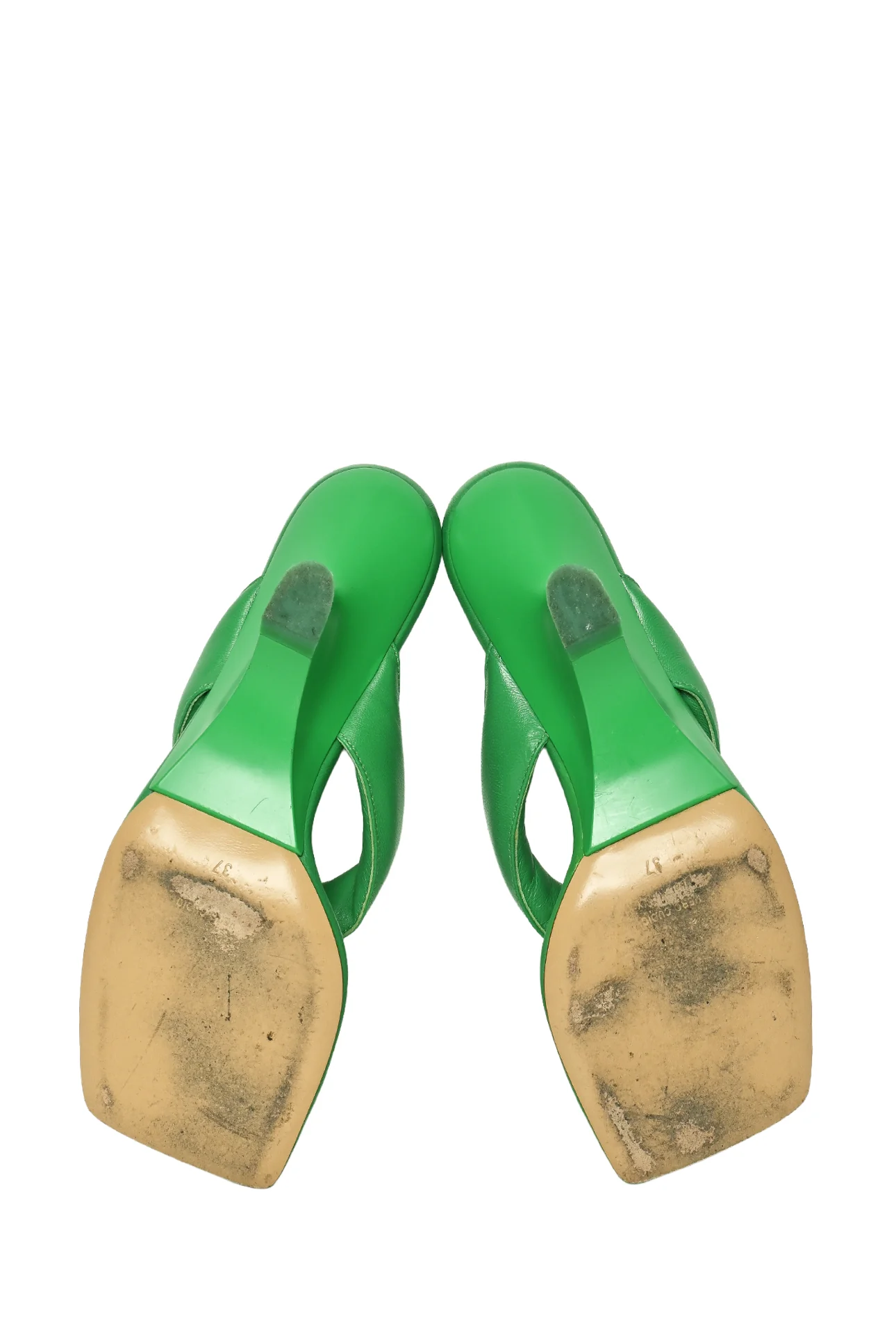 Gia Borghini x FWRD Size 37 Leather Thong Sandal Wedges - Image 5