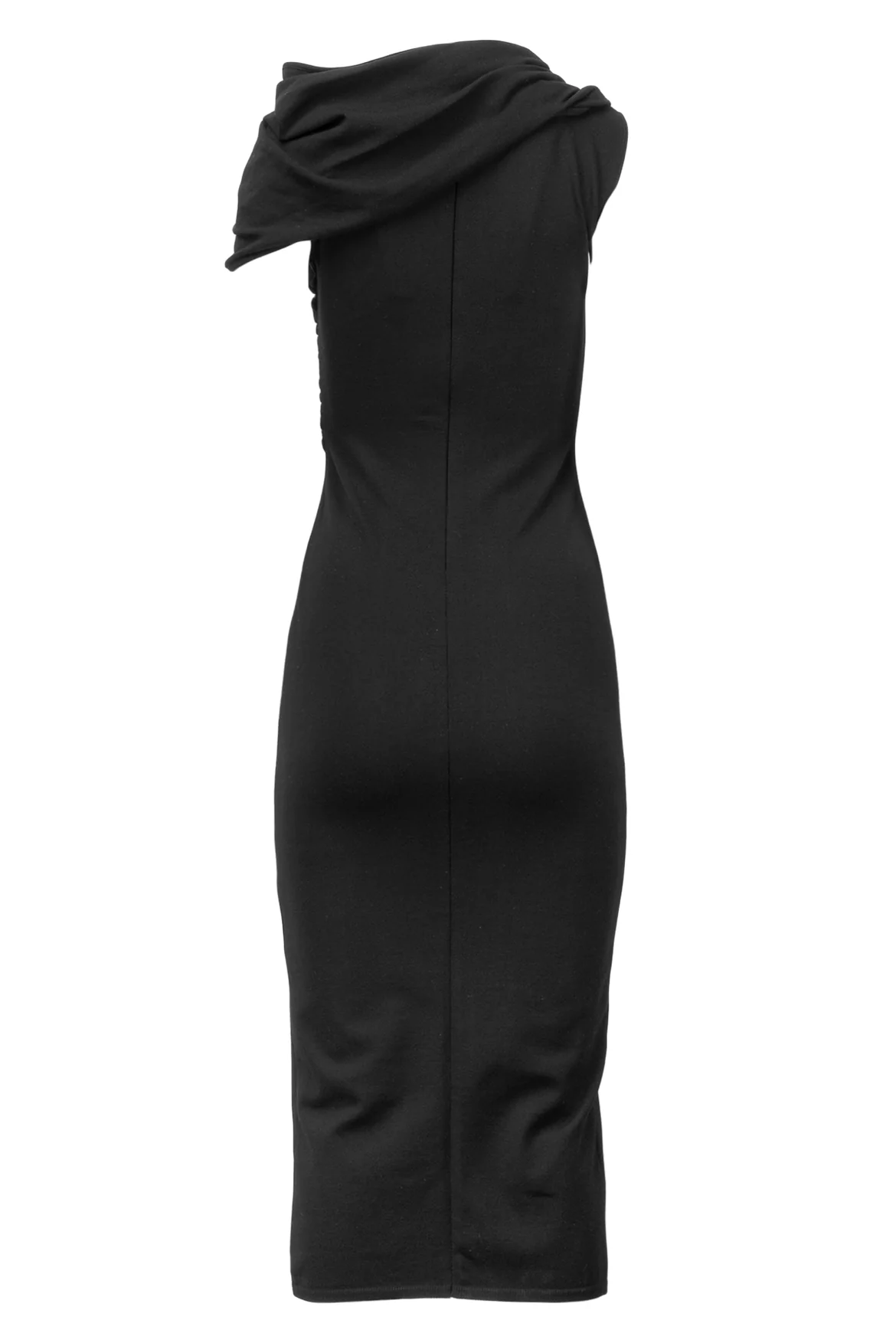 Giambattista Valli Size 4 Draped Single Sleeve Midi Dress - Image 2