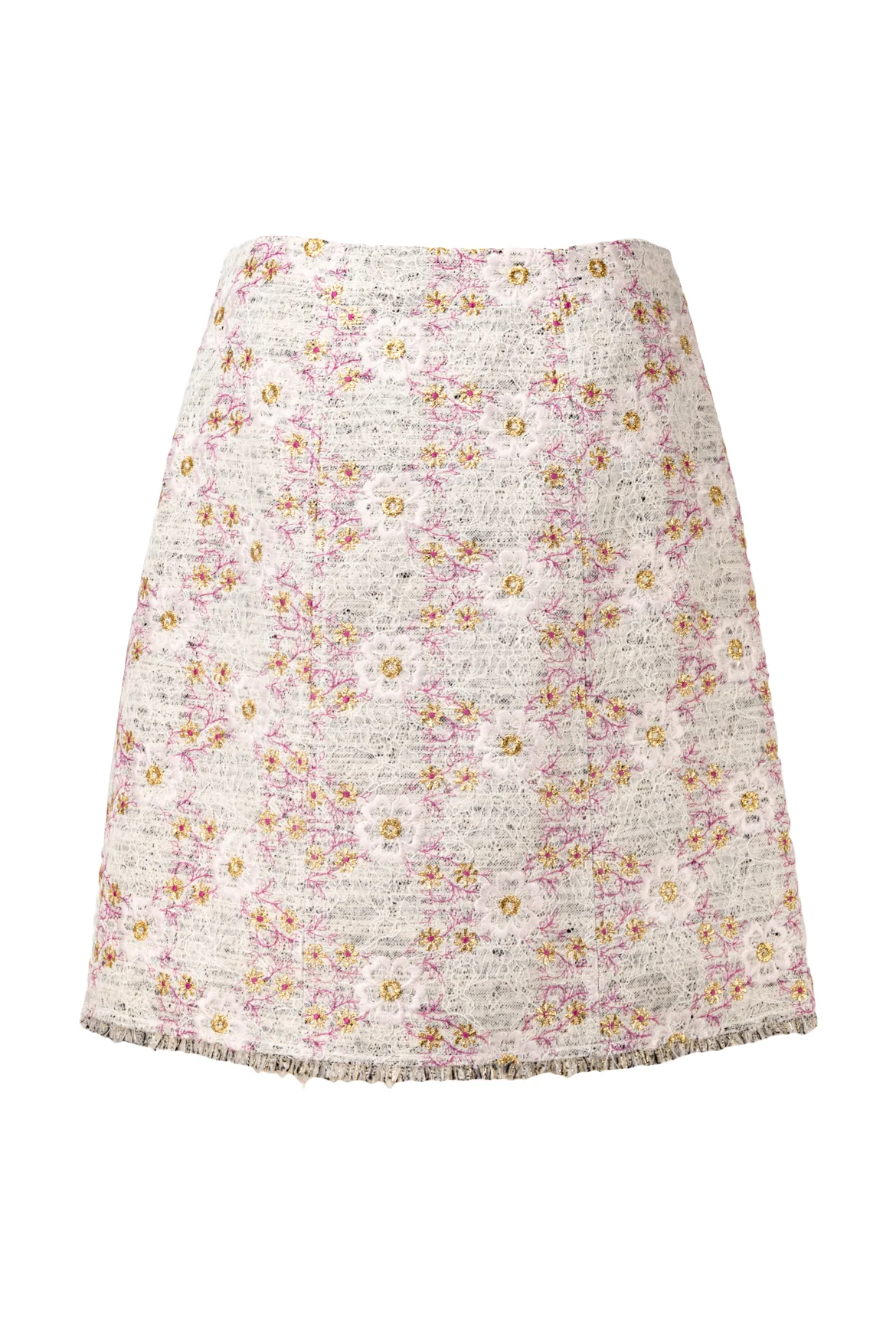 Giambattista Valli Size 6 Floral Embroidered Skirt - Image 2