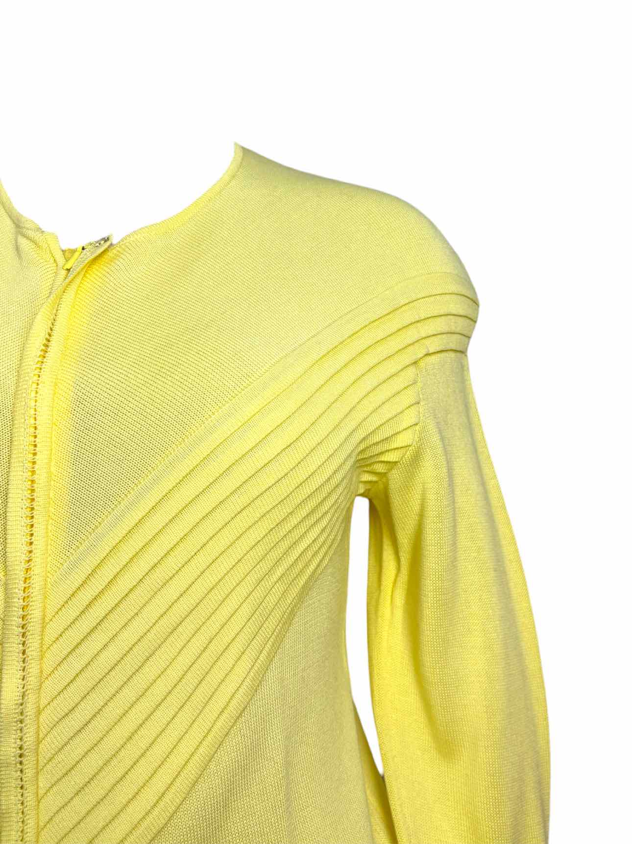 Gianni Versace Size S Vintage Cotton Zip Cardigan - Image 3