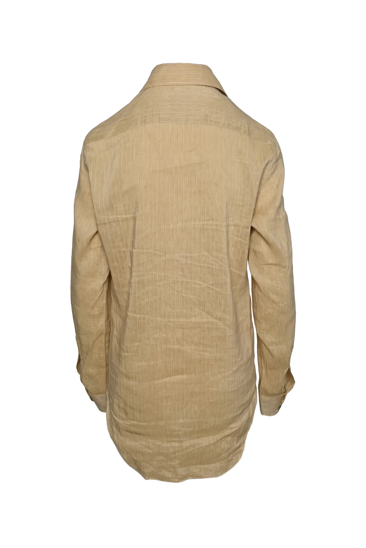 Giuliva Heritage Size 0 Linen & Silk Pinstripe Shirt - Image 2