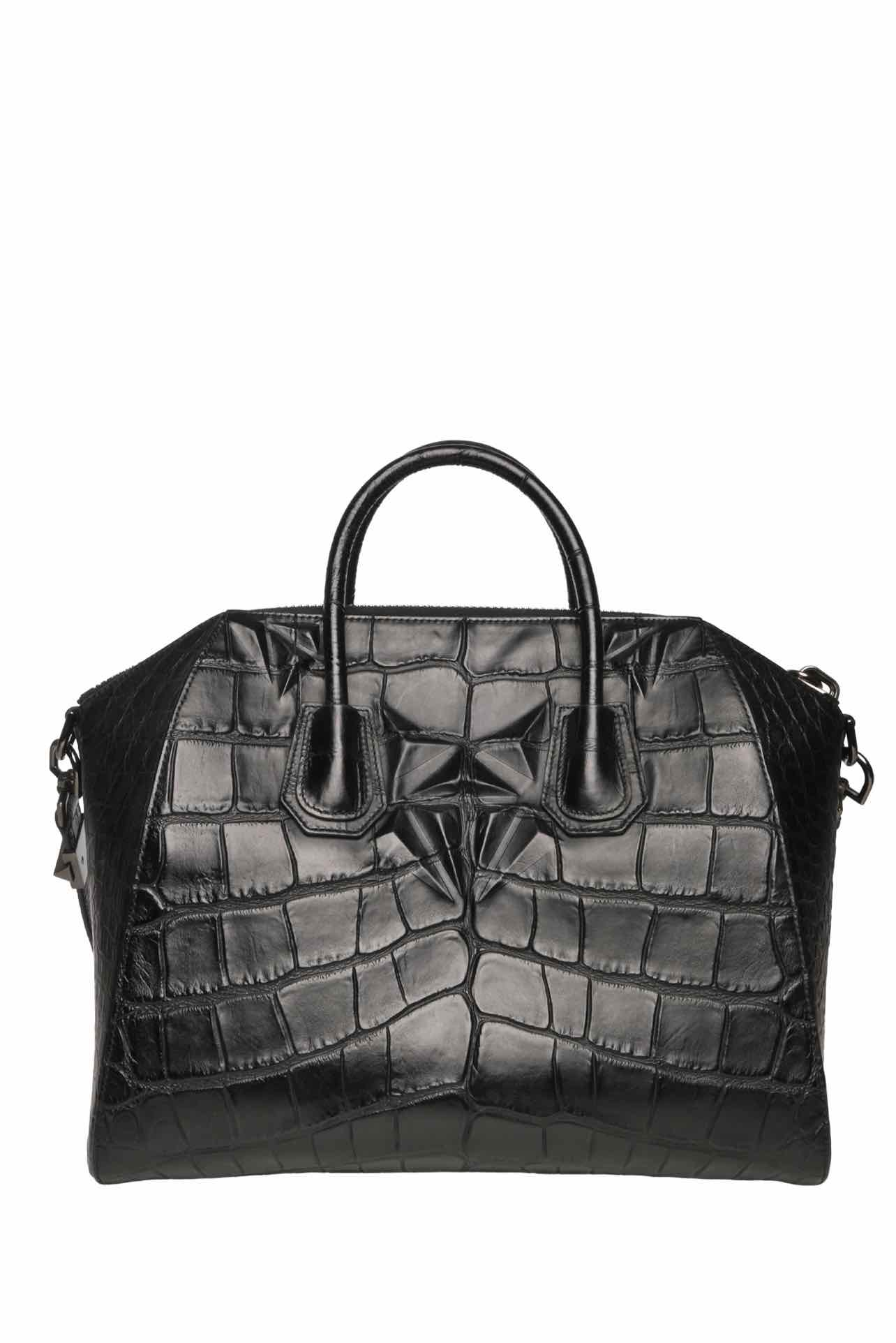 Givenchy Medium Croc Embossed Leather Antigona Tote - Image 3