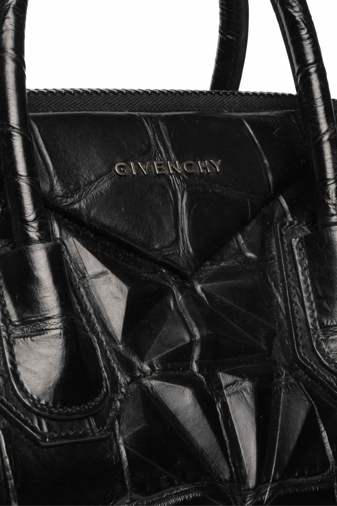 Givenchy Medium Croc Embossed Leather Antigona Tote - Image 5