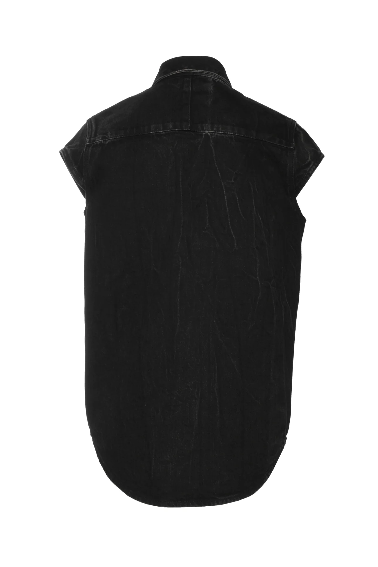 Givenchy Size 2 Sleeveless Denim Shirt - Image 2