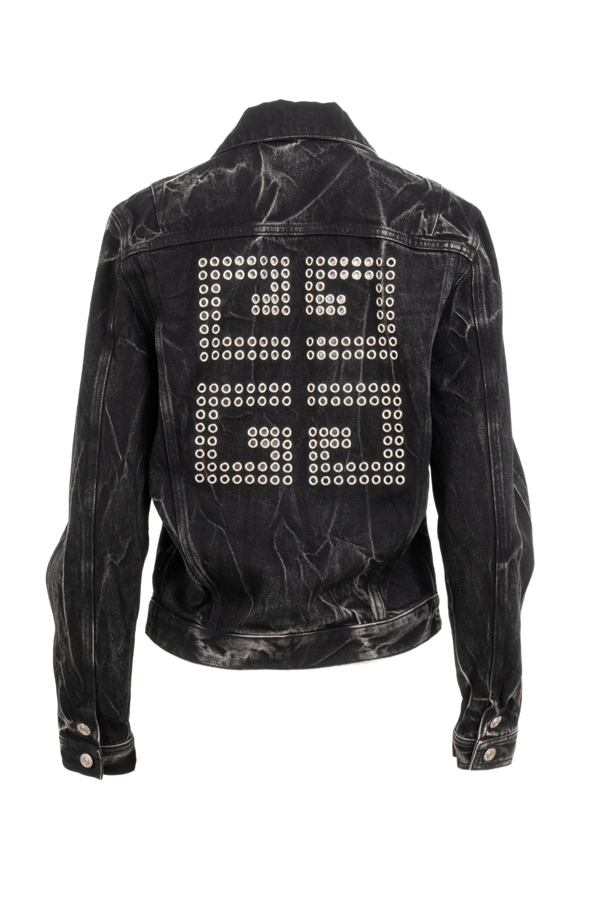 Givenchy Size 36 Logo Grommet Denim Jacket - Image 2