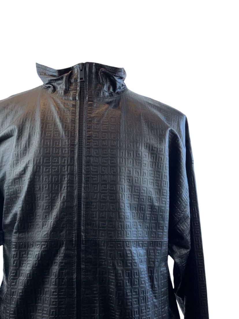 Givenchy Size 52 Men's 4G Leather Track Jacket - Image 3