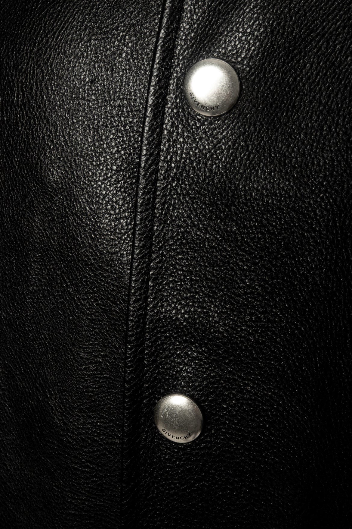 Givenchy Size 52 Men's Unisex Back Logo Leather Bomber Jacket - Image 3