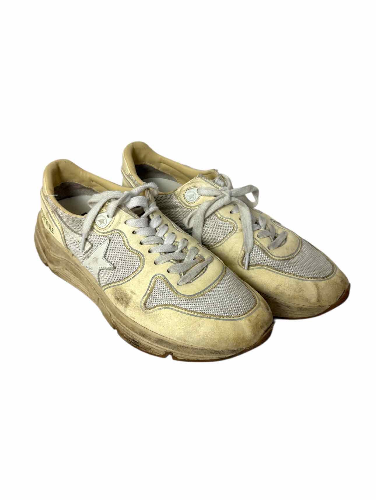Golden Goose Running Sole Distressed Leather Sneaker - Image 2
