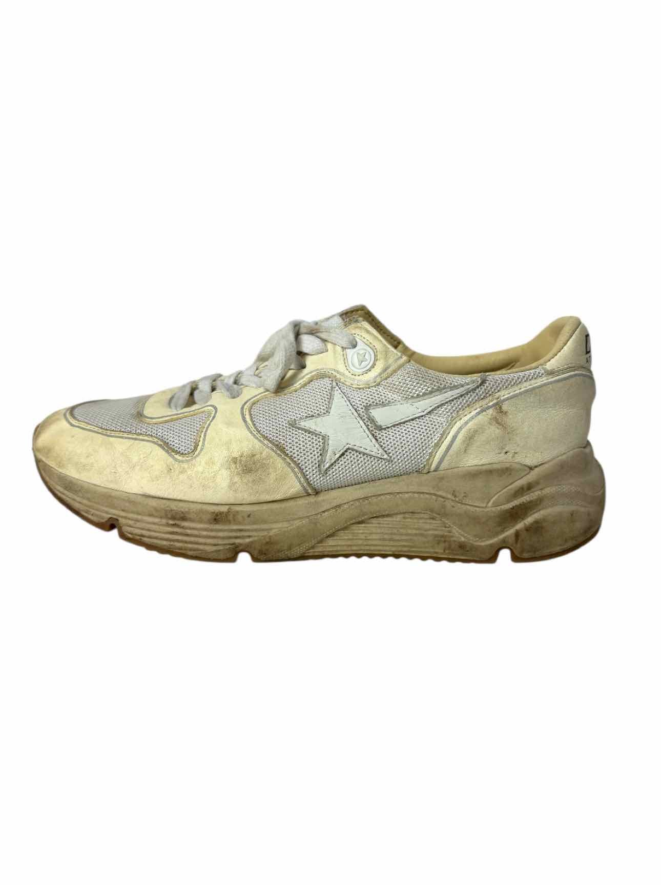 Golden Goose Running Sole Distressed Leather Sneaker - Image 3