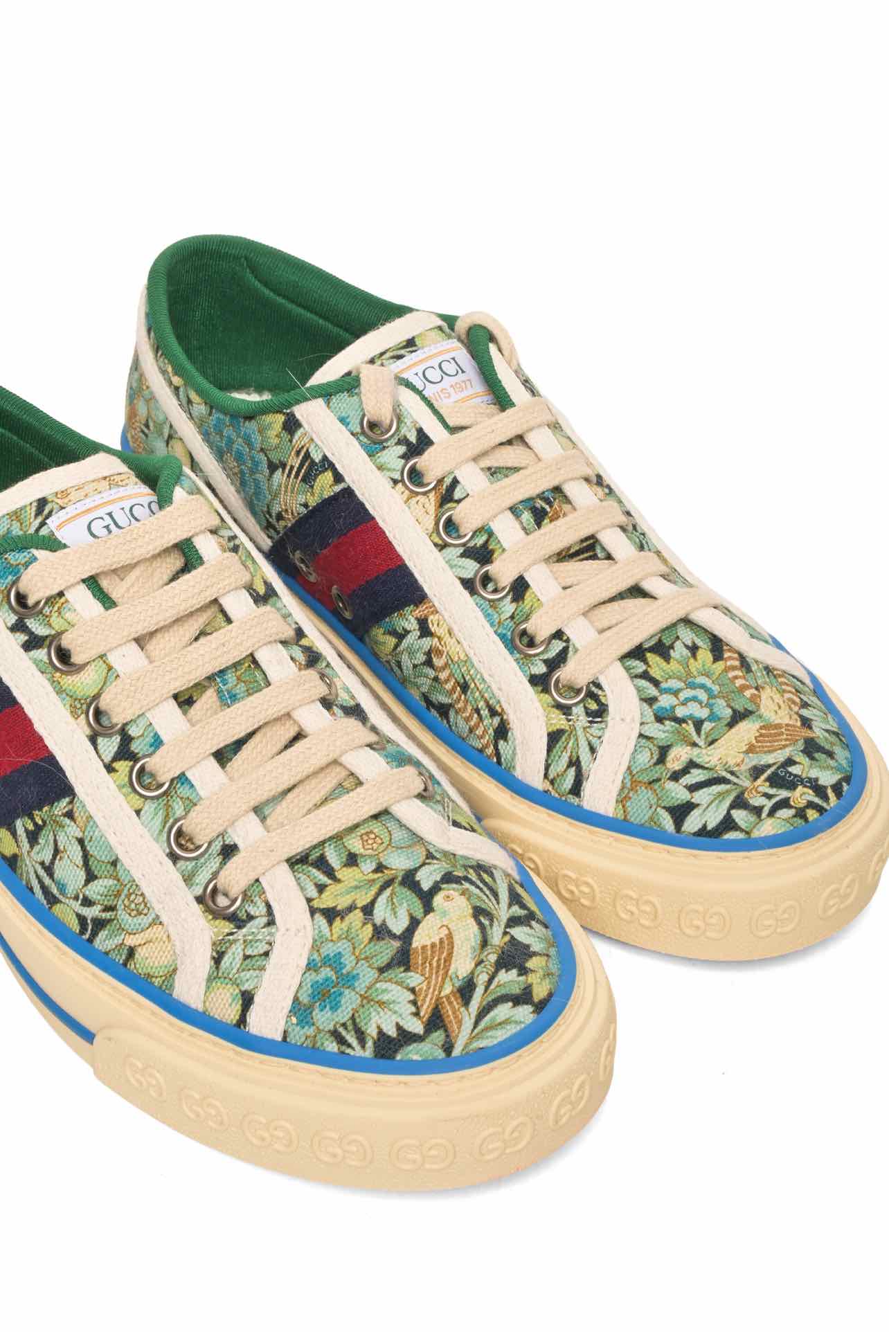 Gucci 1977 Liberty Tennis Sneakers - Image 4