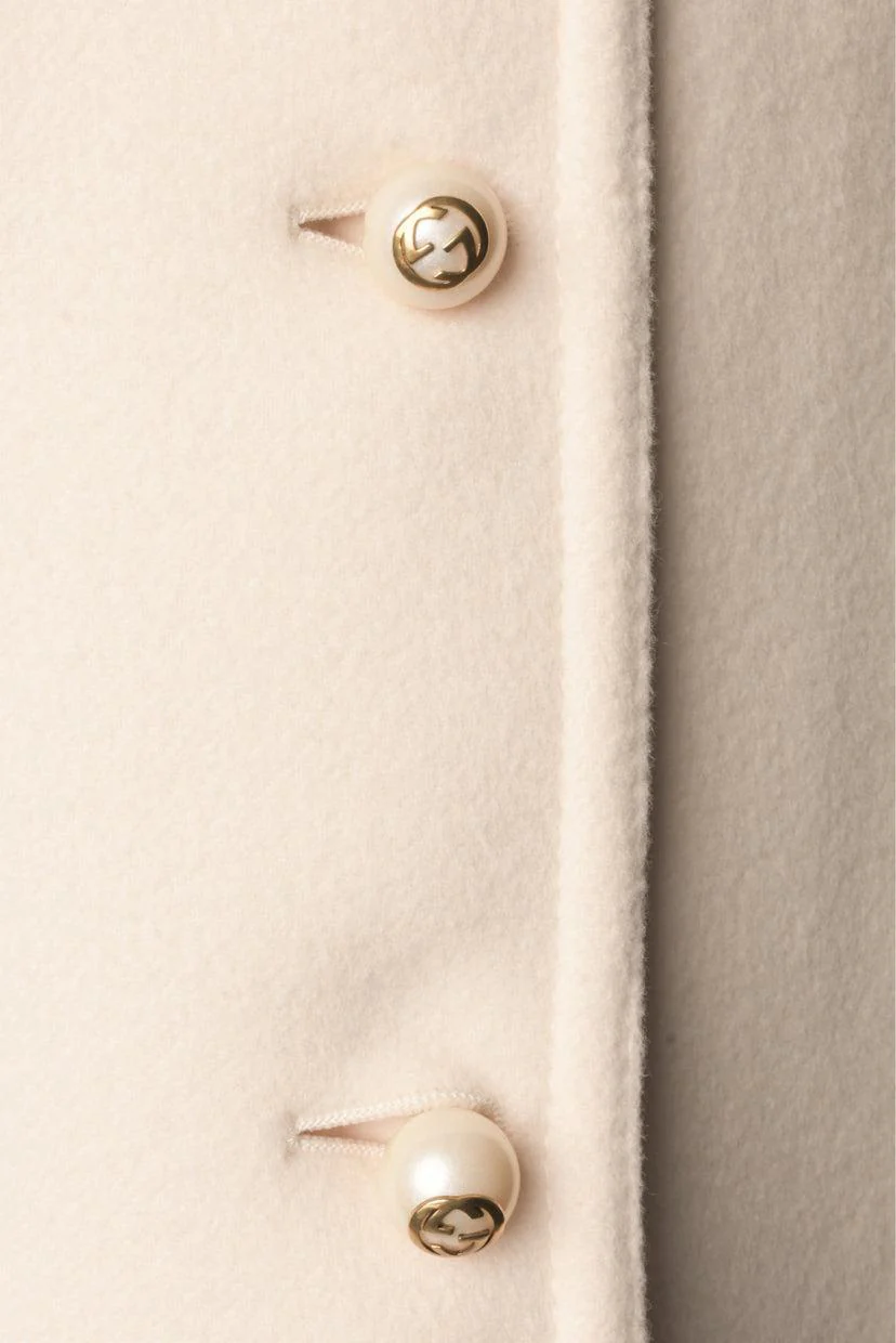 Gucci 2015 Size 38 GG Sphere Buttoned Coat - Image 3