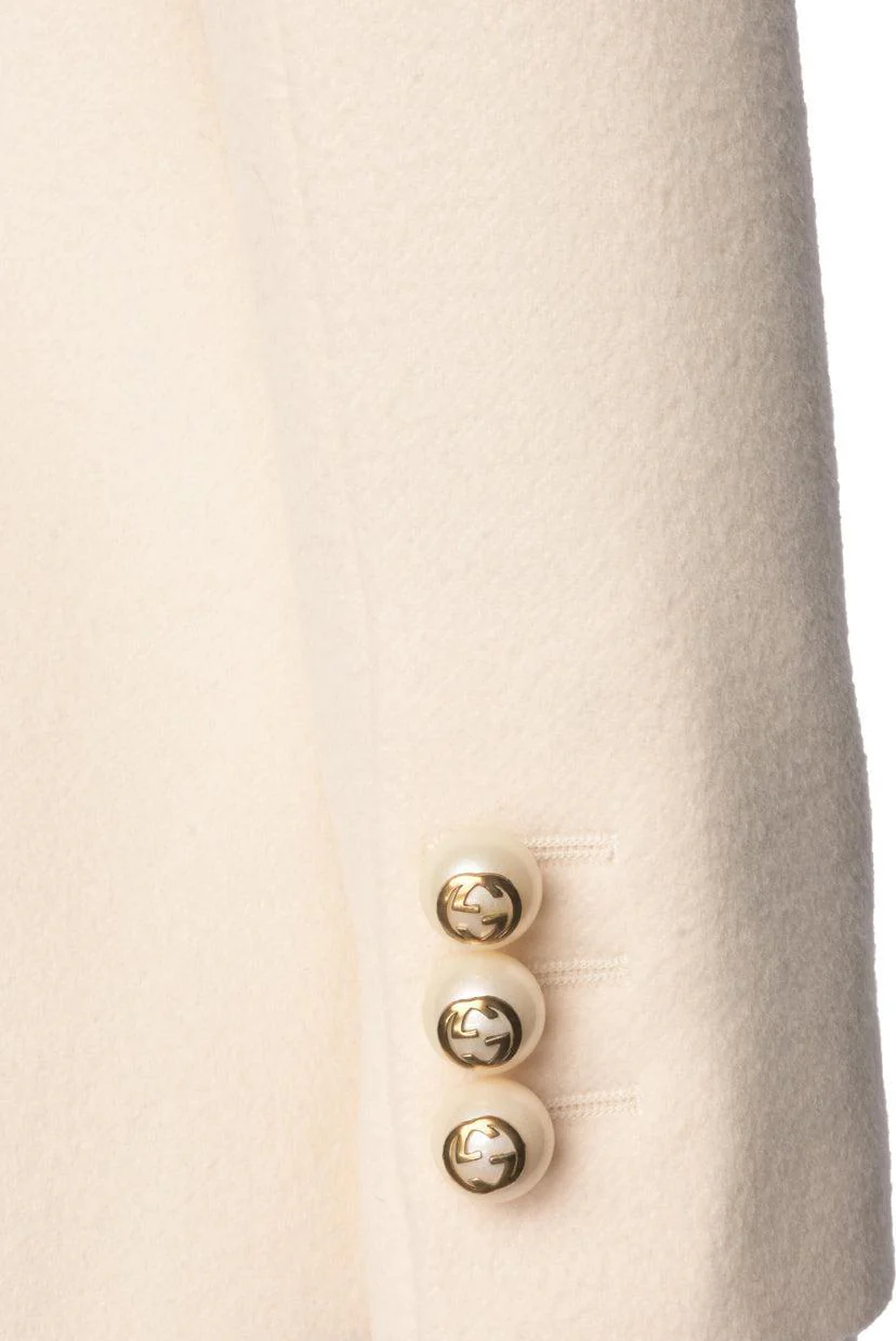 Gucci 2015 Size 38 GG Sphere Buttoned Coat - Image 4