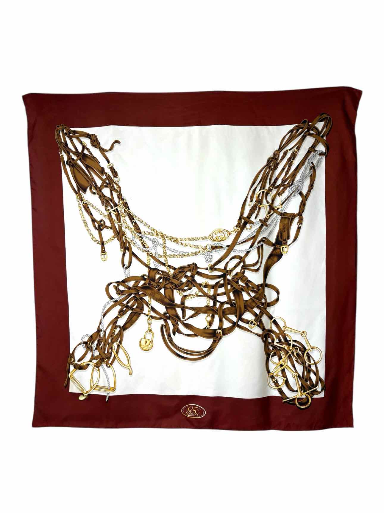 Gucci 85th Anniversary Equestrian Print Silk Scarf - Image 3