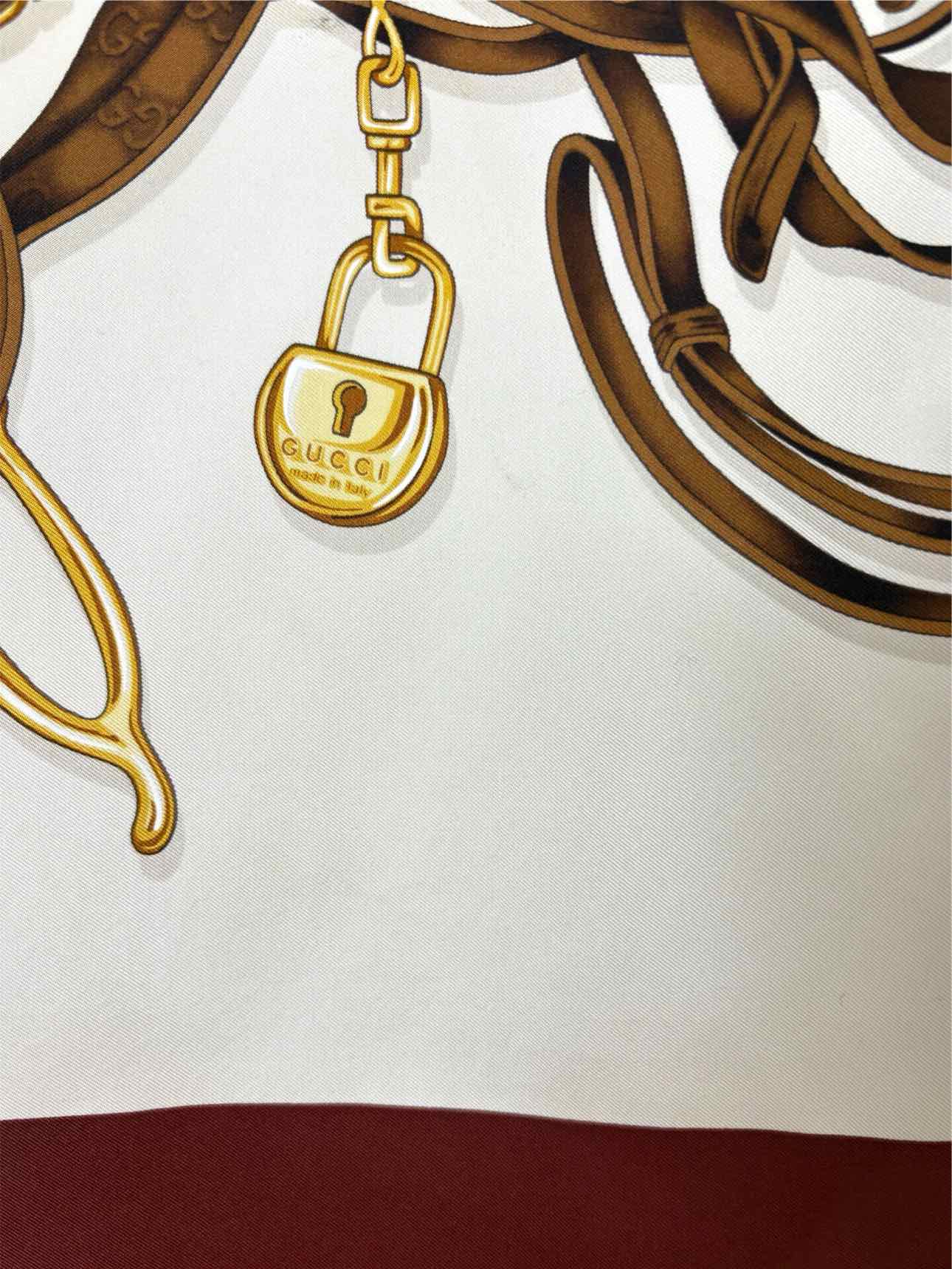 Gucci 85th Anniversary Equestrian Print Silk Scarf - Image 5
