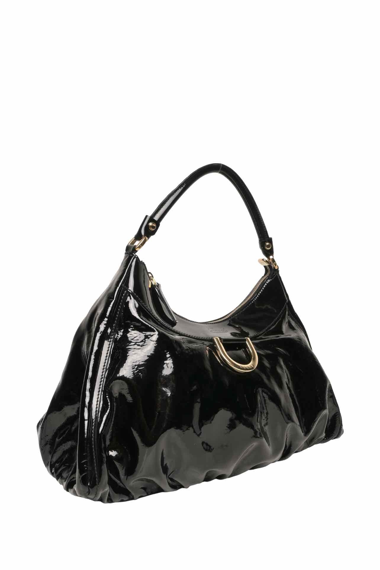 Gucci Abbey D-Ring Patent Leathe Shoulder Bag - Image 2