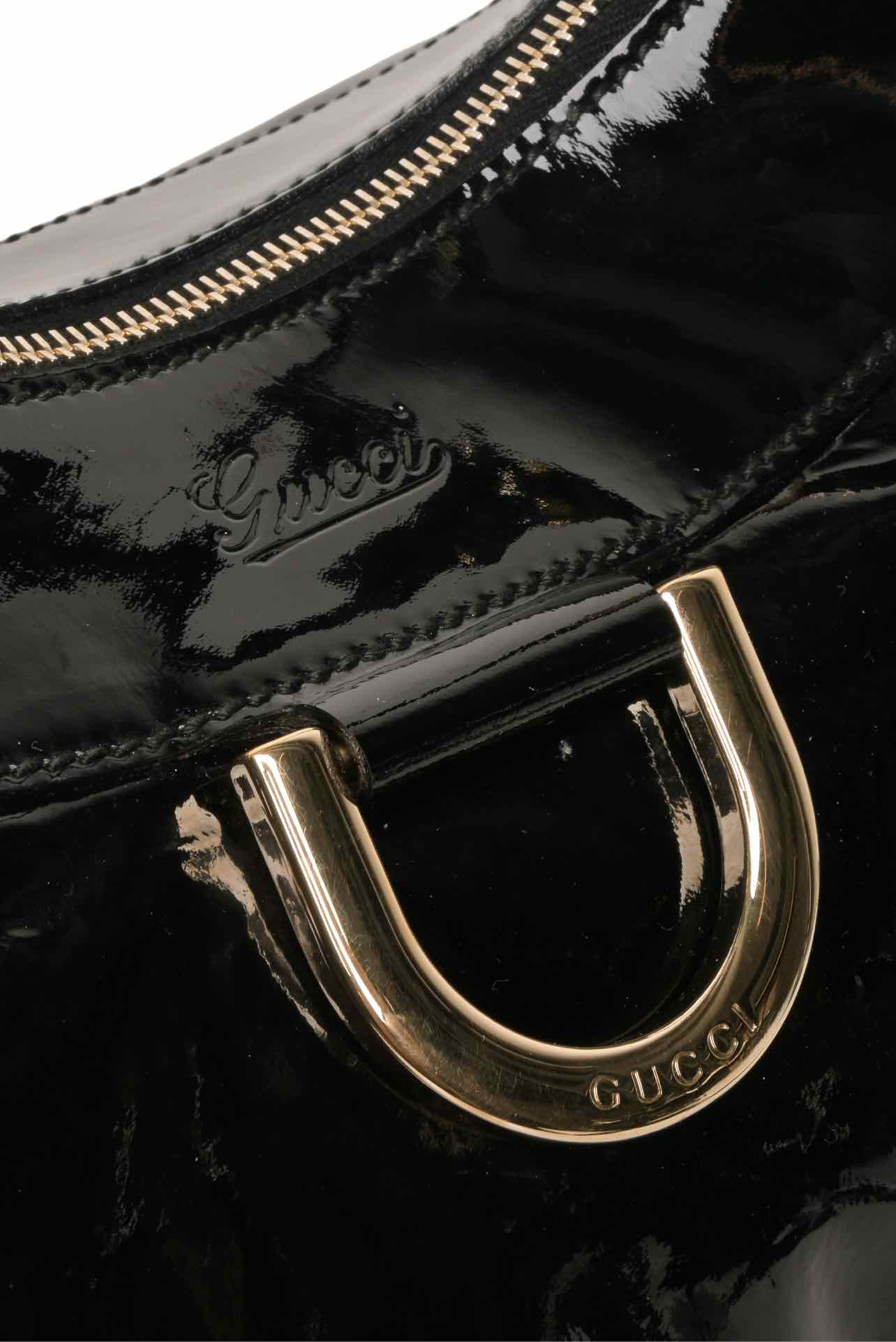 Gucci Abbey D-Ring Patent Leathe Shoulder Bag - Image 3