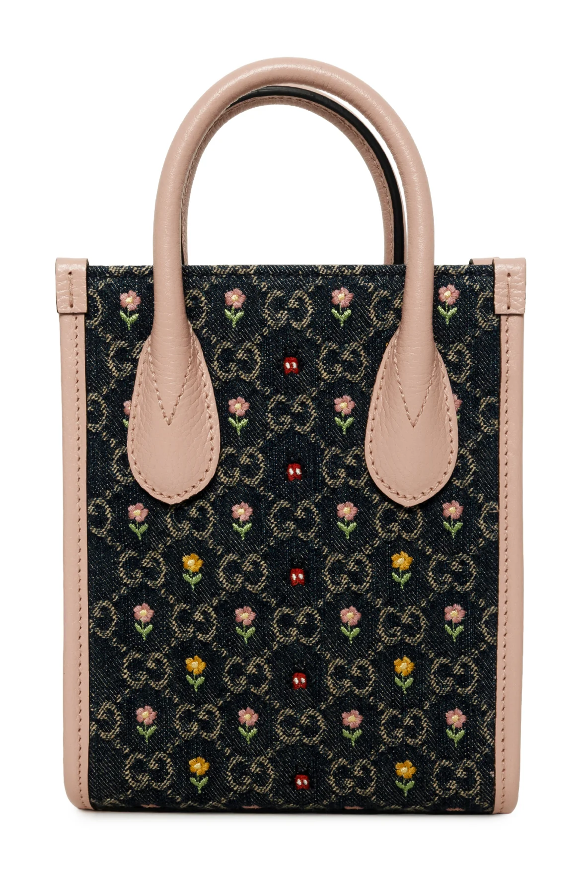 Gucci Denim Dollar Leather GG Monogram Mini Retro Crossbody - Image 3