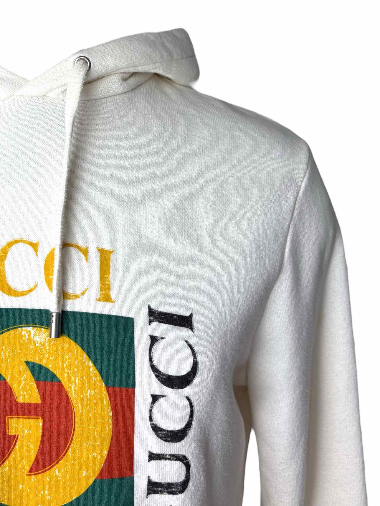 Gucci Distressed Logo Size S Men's Hoodie - Image 3
