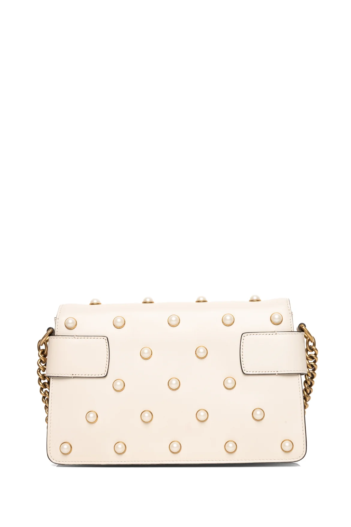 Gucci Faux Pearl Studded Mini Broadway Bee Shoulder Bag - Image 3