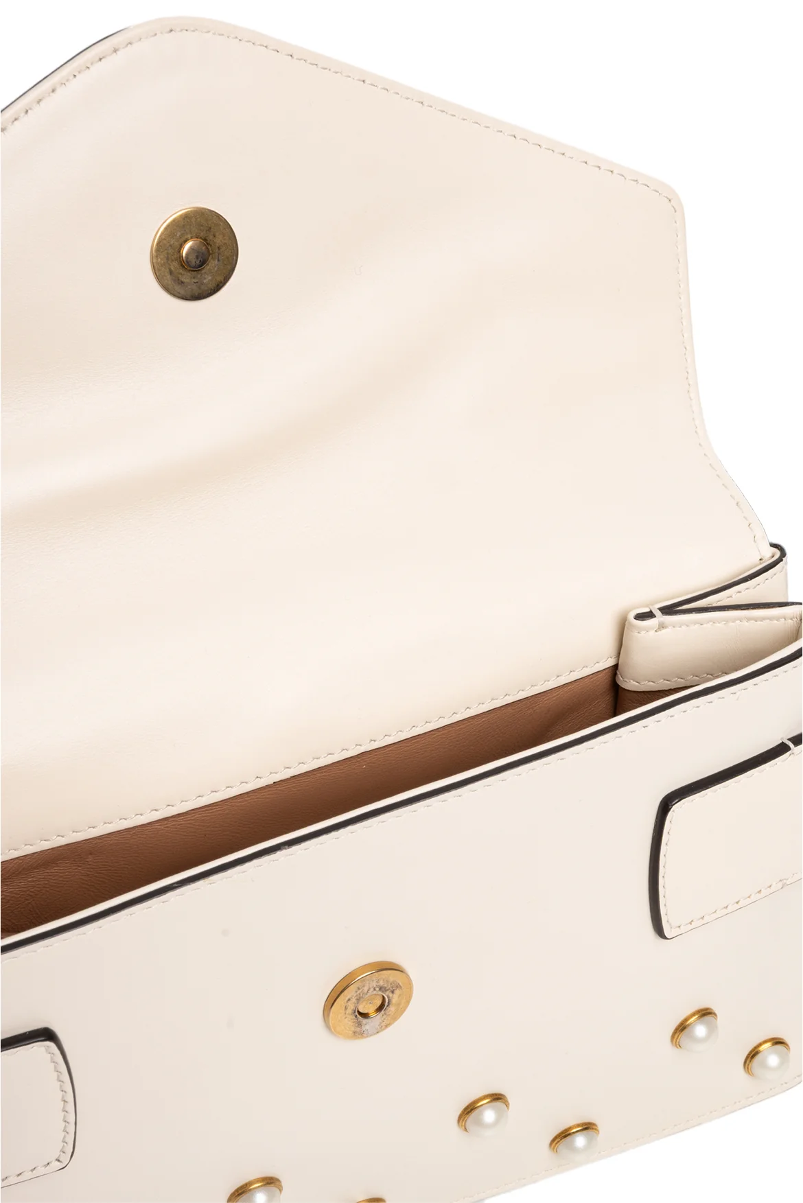 Gucci Faux Pearl Studded Mini Broadway Bee Shoulder Bag - Image 8