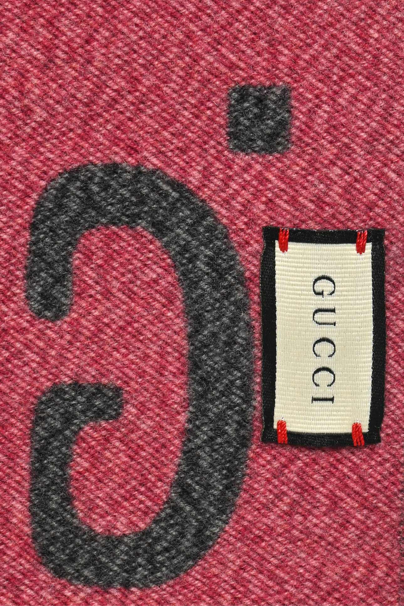 Gucci GG Jacquard Wool & Silk Scarf - Image 3