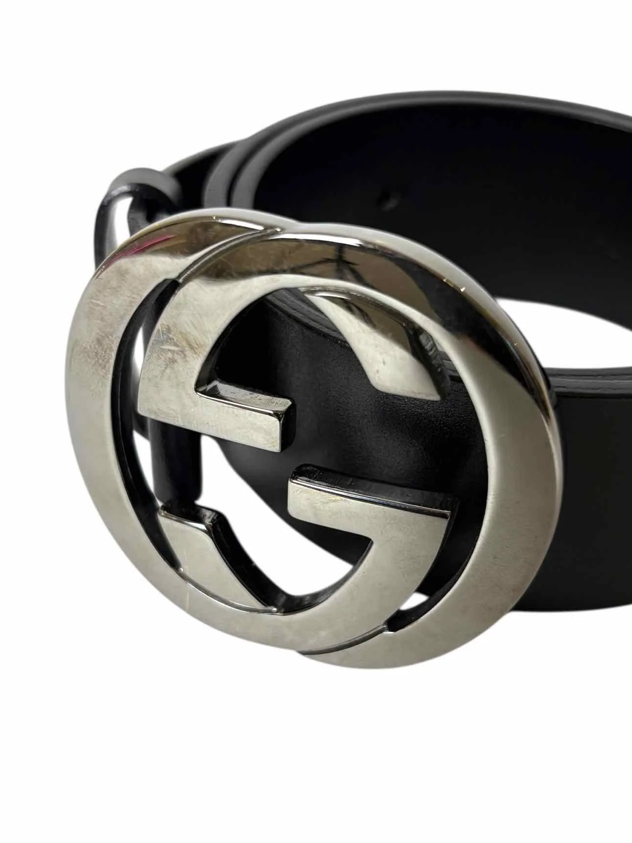Gucci GG Logo Buckle Size 28 Belt - Image 4