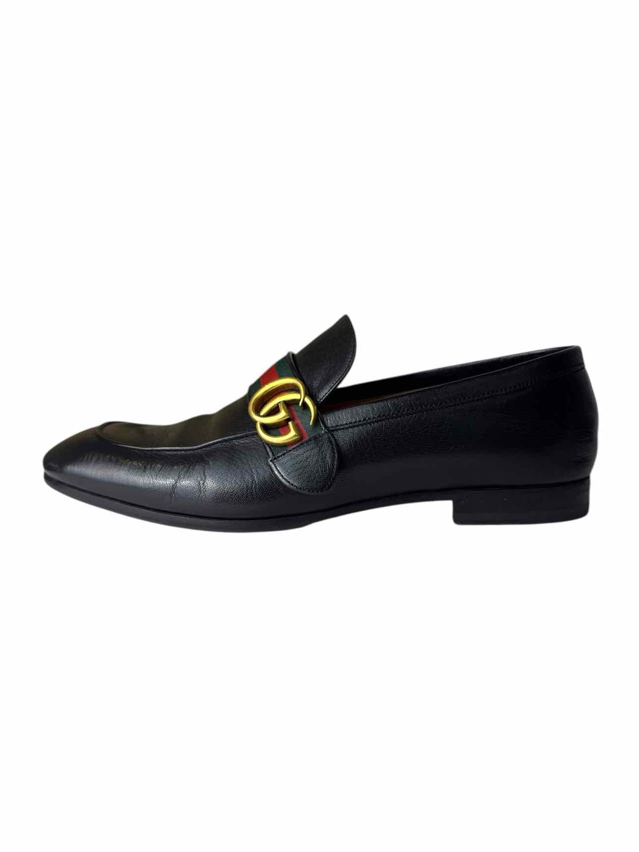 Gucci GG Logo Strap Loafers Size 9 Men's Shoes - Image 3