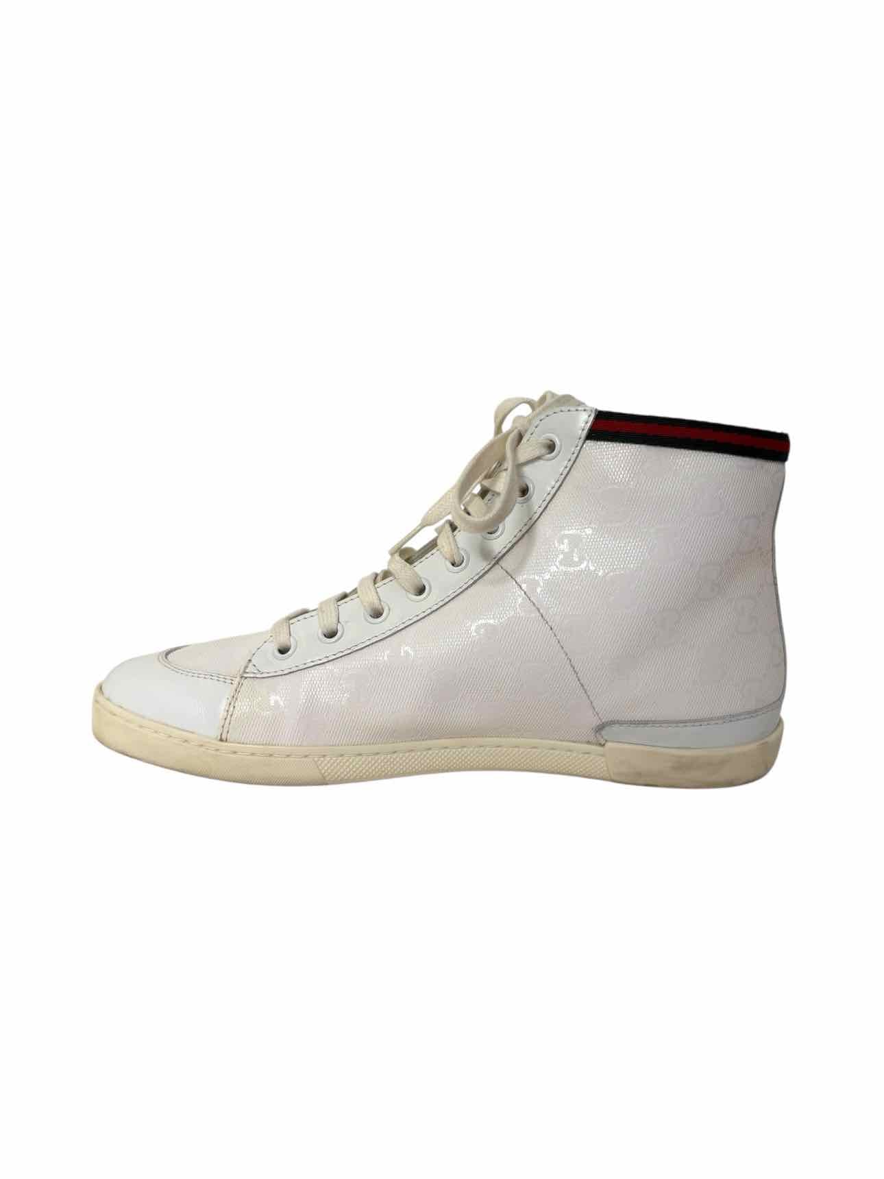 Gucci GG Monogram Leather Size 38 Sneaker - Image 3