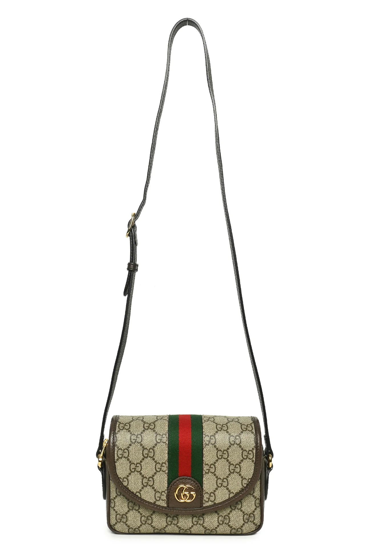 Gucci GG Supreme Coated Canvas Ophidia Mini Crossbody Shoulder Bag - Image 5