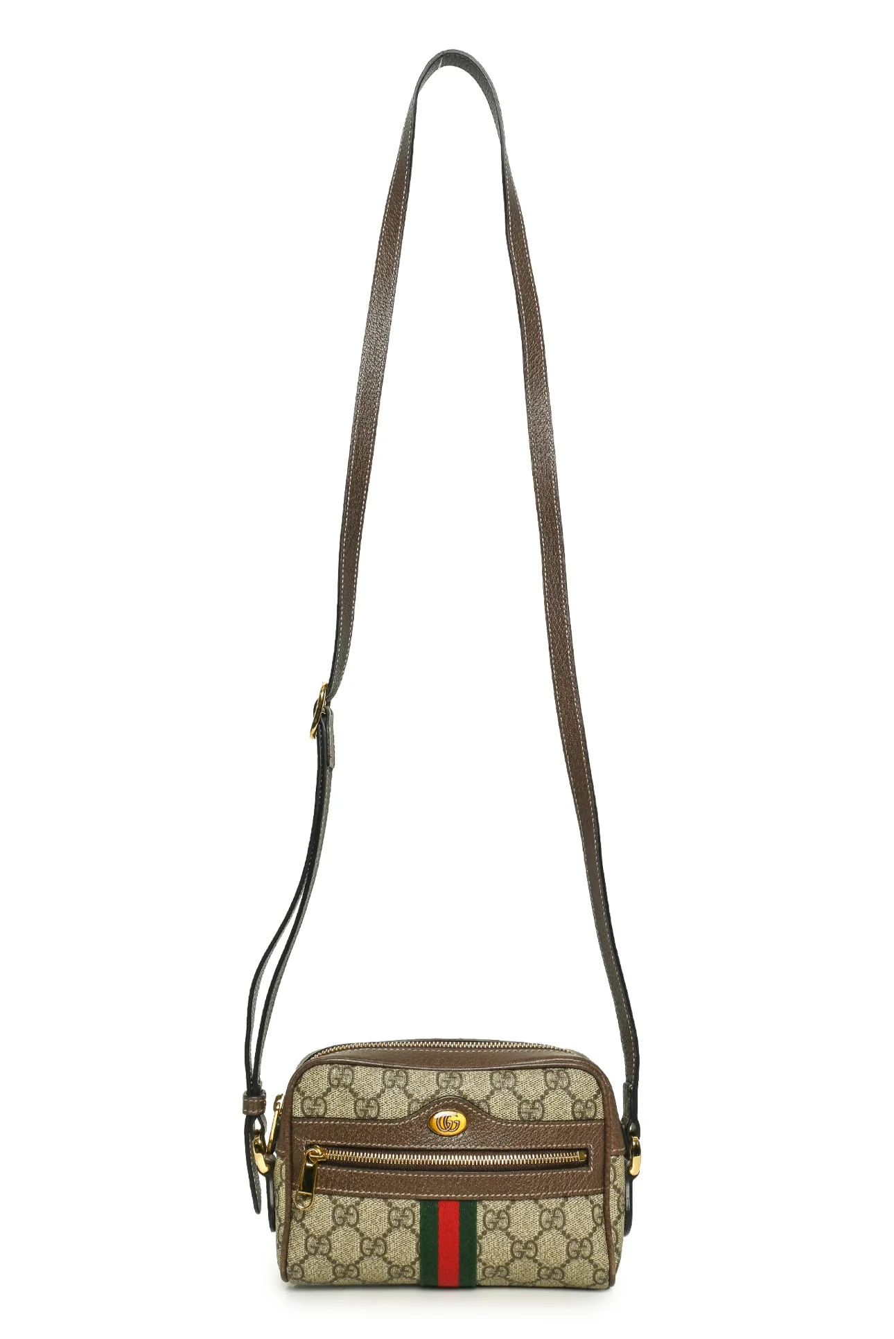 Gucci GG Supreme Monogram Web Mini Ophidia Crossbody - Image 4