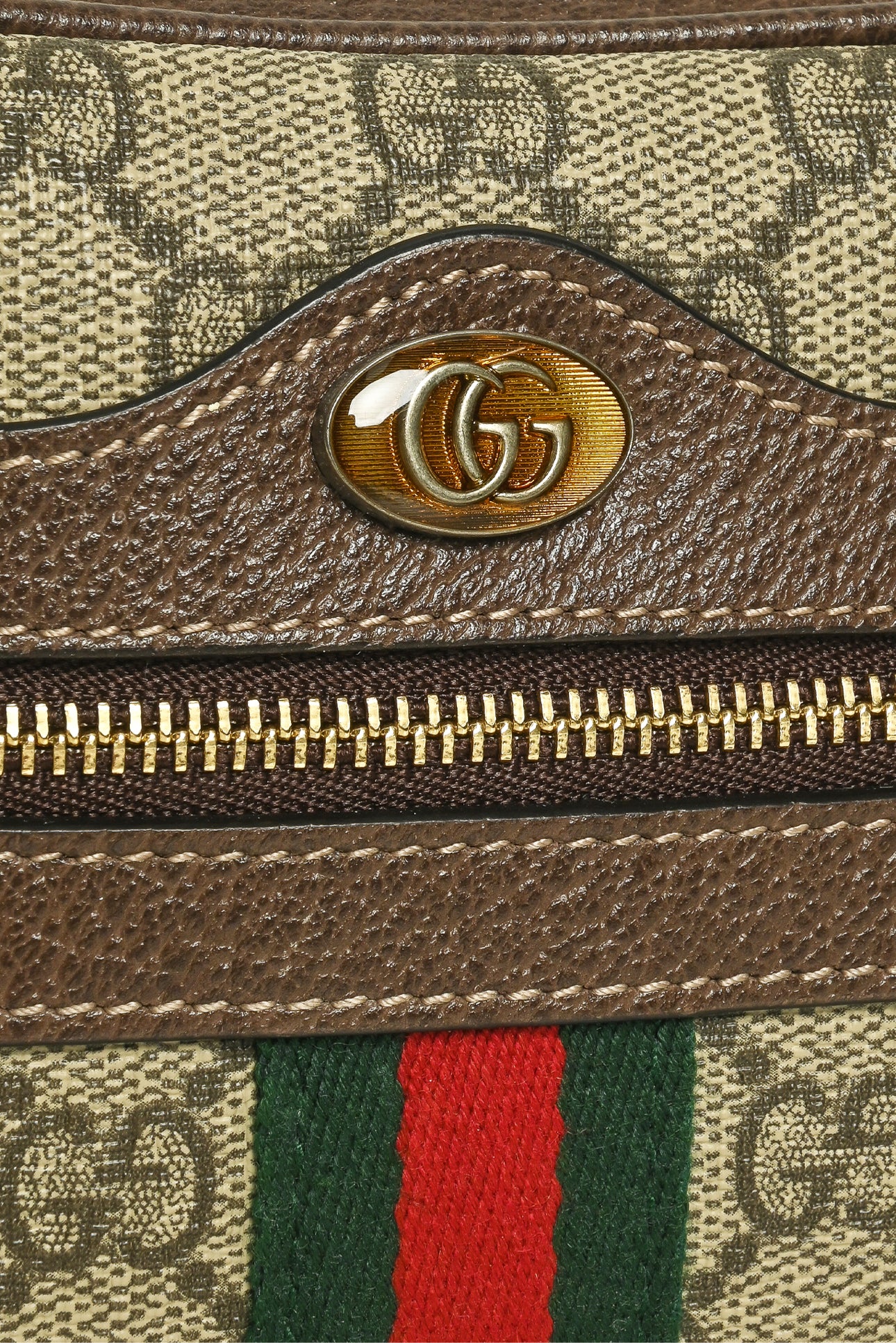 Gucci GG Supreme Monogram Web Mini Ophidia Crossbody - Image 6