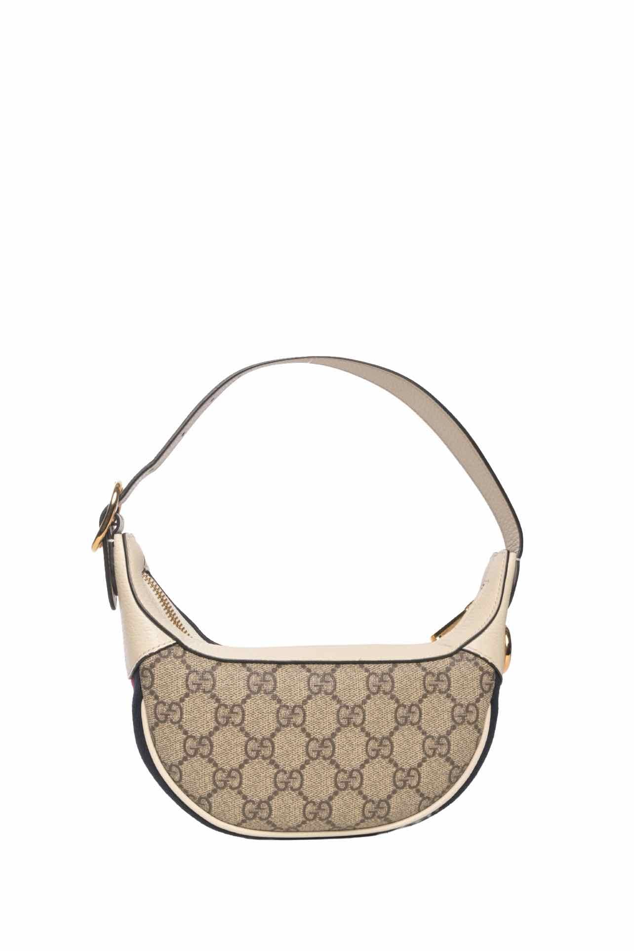 Gucci GG Supreme Web Mini Ophidia Half Moon Hobo - Image 3