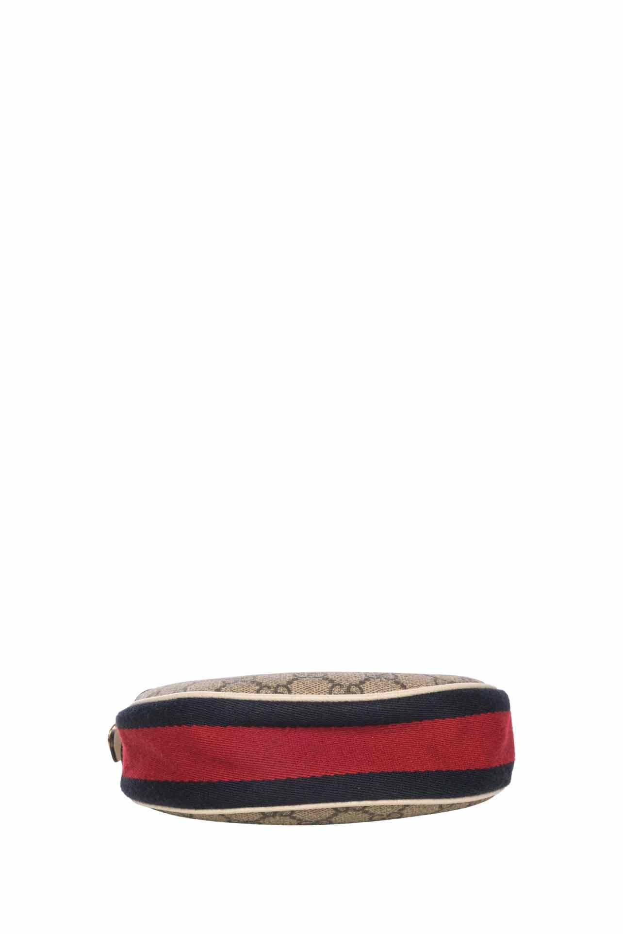 Gucci GG Supreme Web Mini Ophidia Half Moon Hobo - Image 4