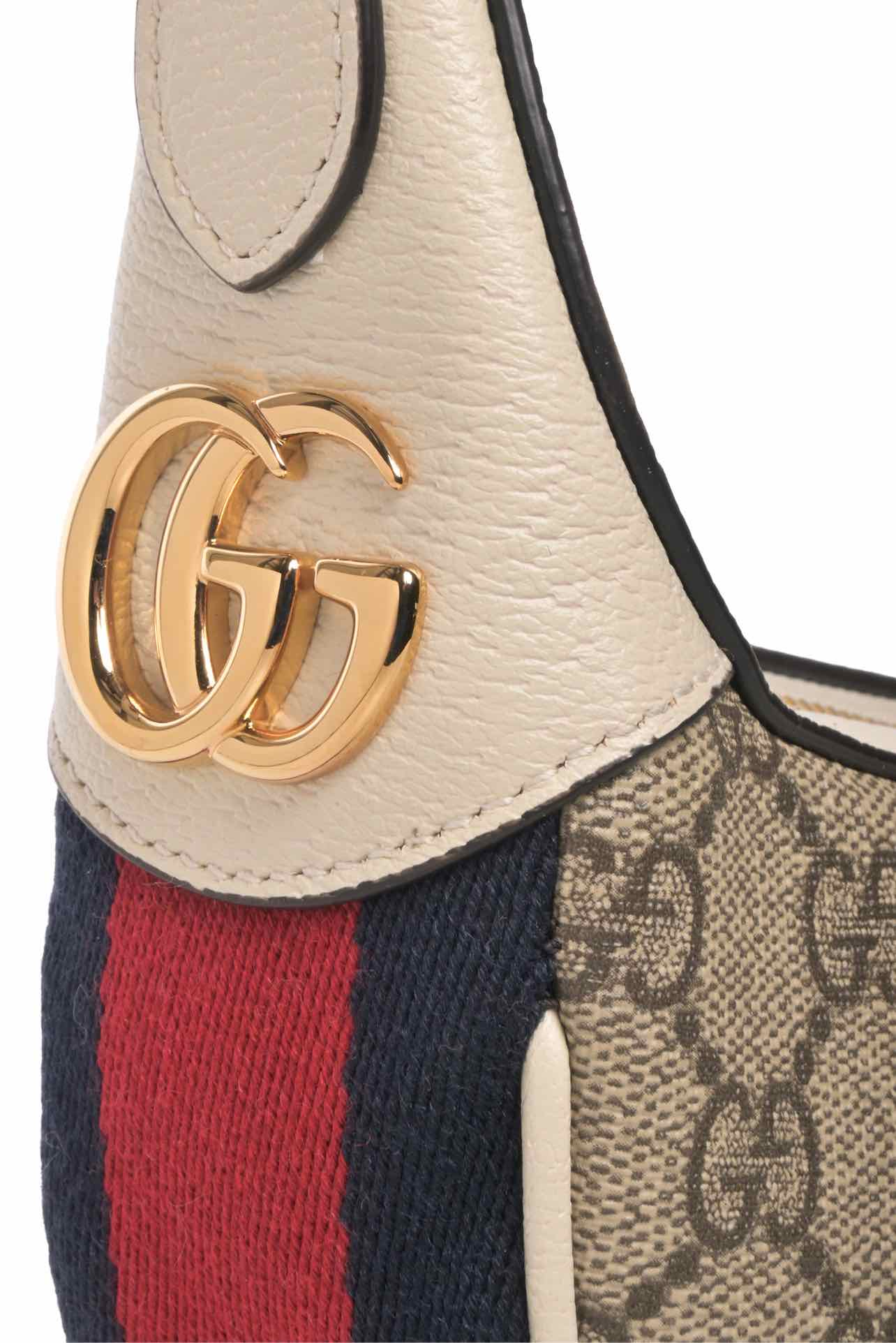 Gucci GG Supreme Web Mini Ophidia Half Moon Hobo - Image 6